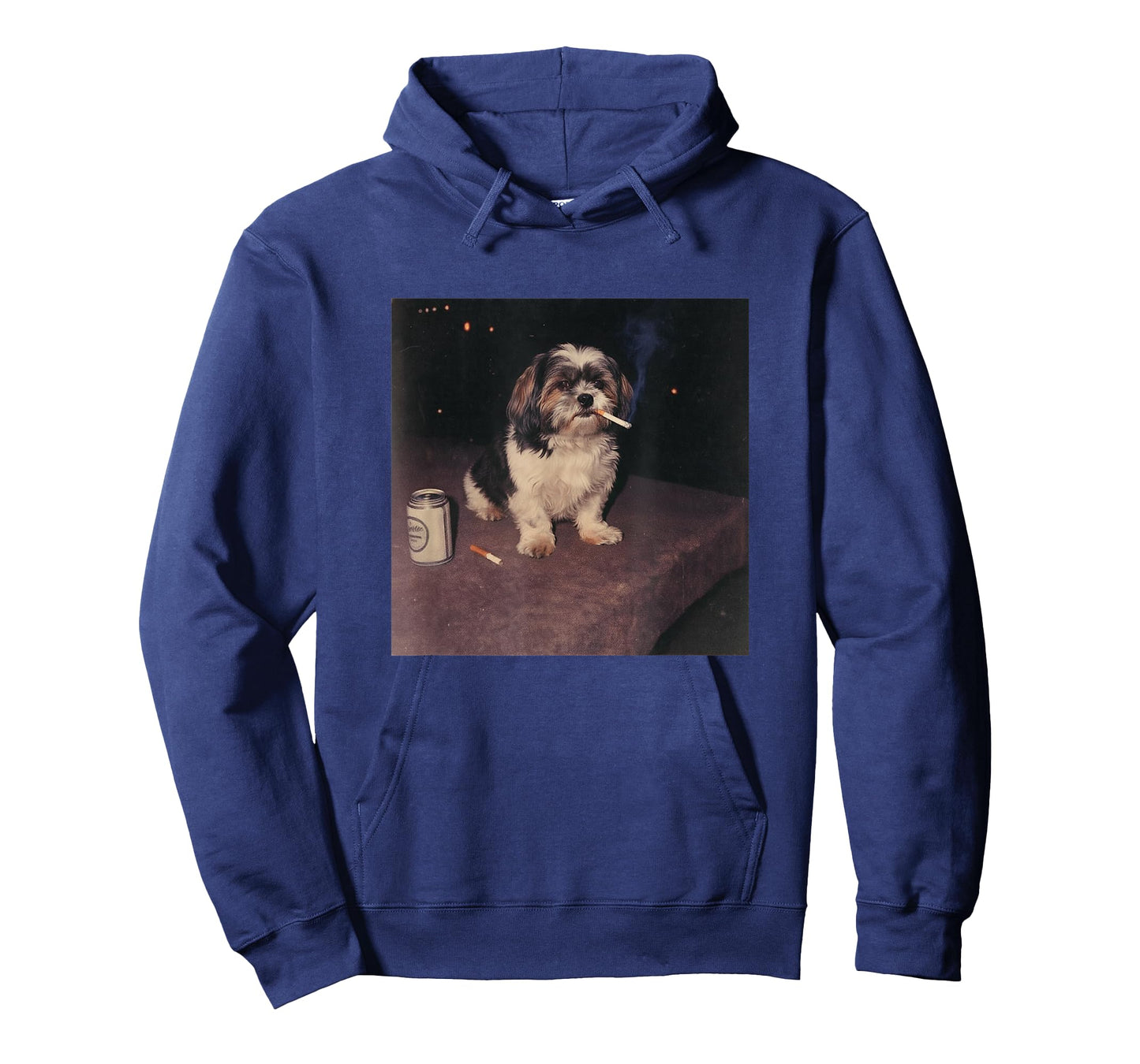 Funny Smoking Shih Tzu Dog Cigarette Beer Gen Z T-Shirt