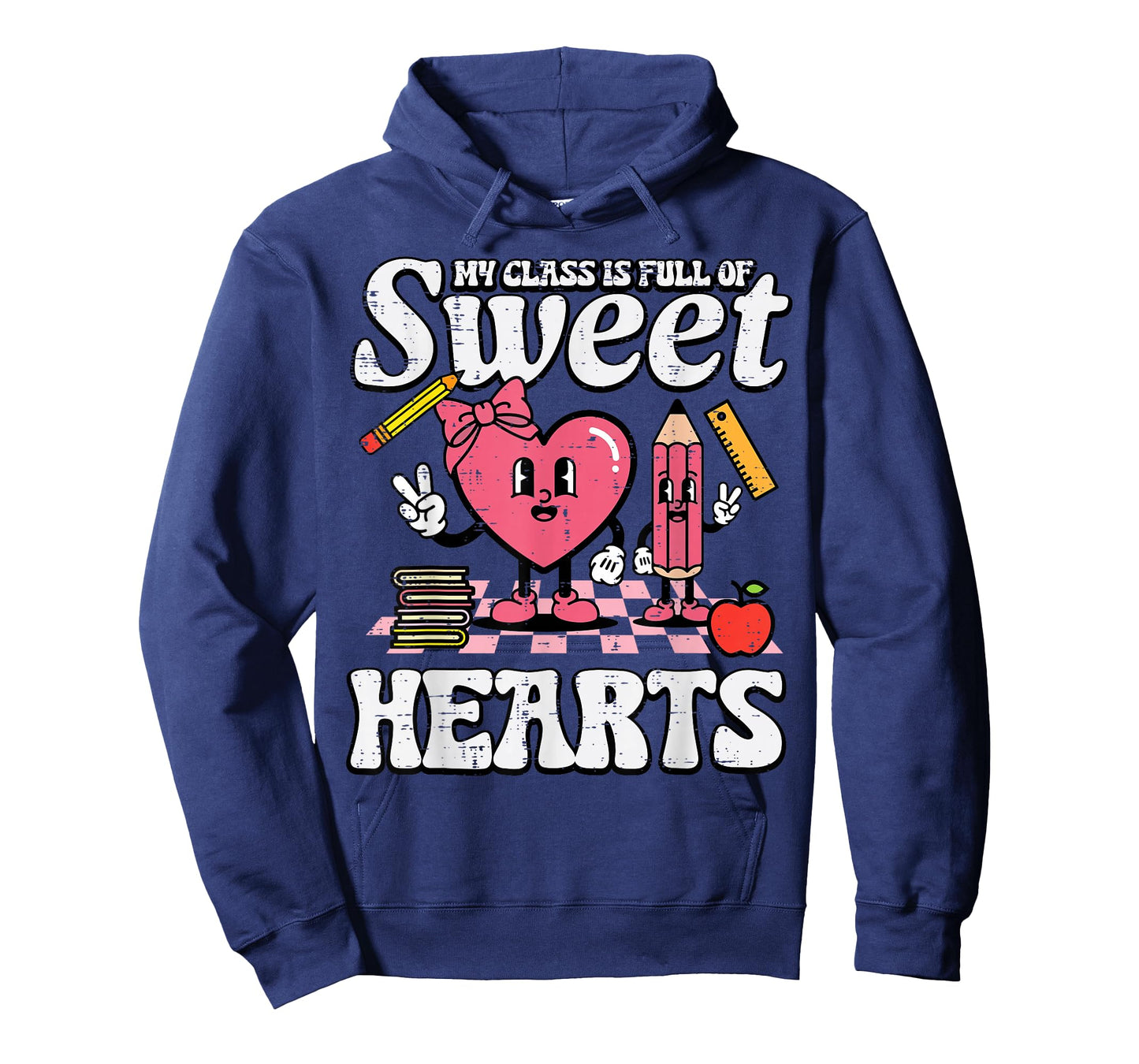 Valentines Day Teacher Class Full Sweet Hearts Women Men T-Shirt