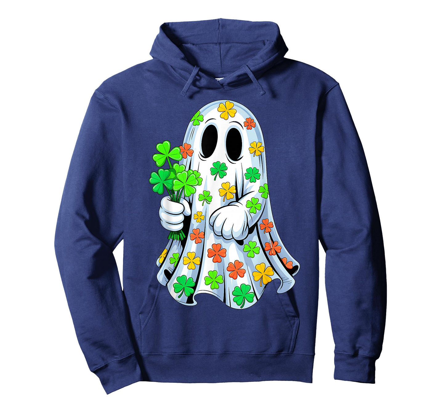 Rainbow Boo Shamrock Ghost St Patrick's Day Spooky Season T-Shirt