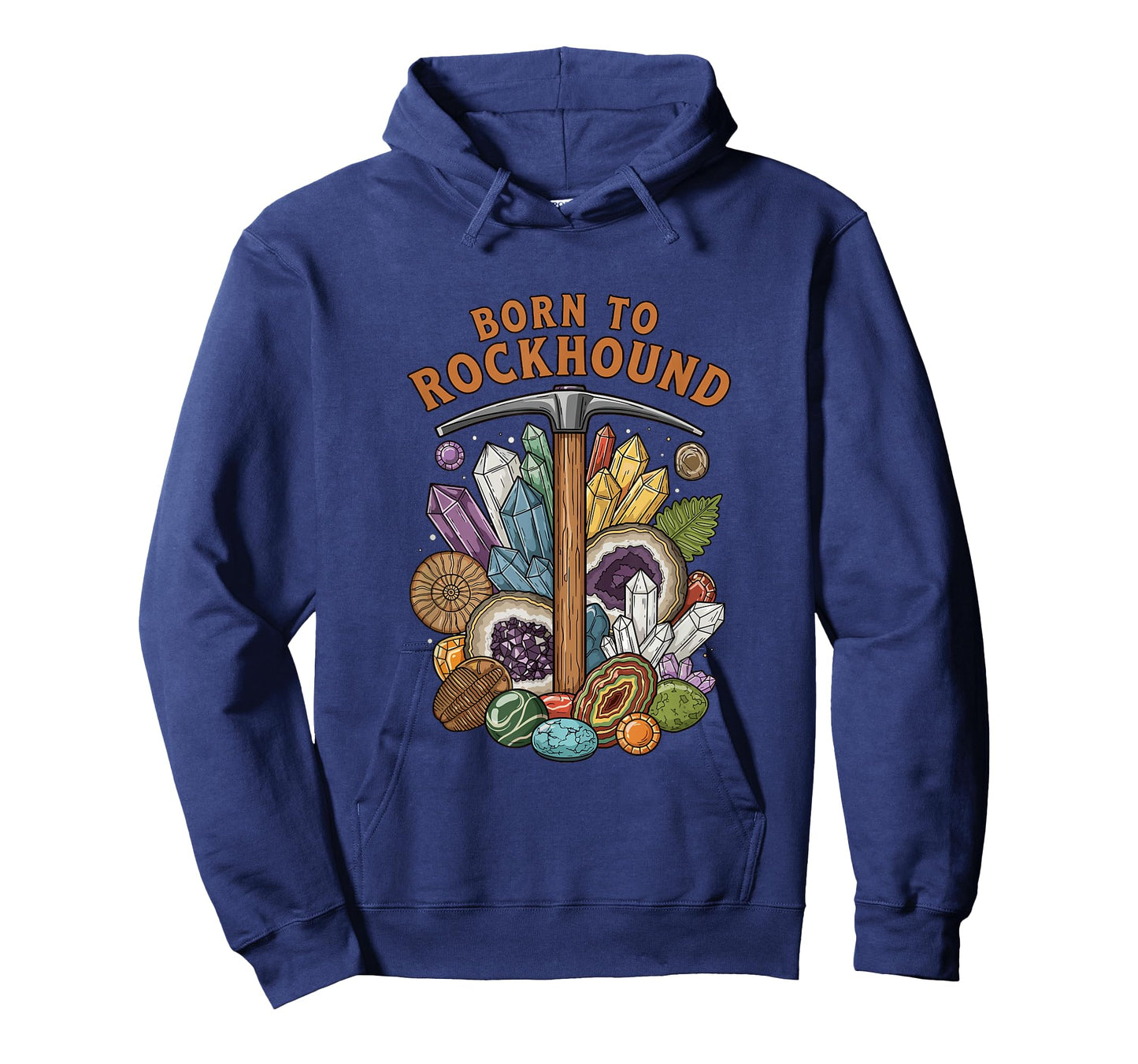 Born to Rockhound Geology Fossil Crystal Rock Collector T-Shirt