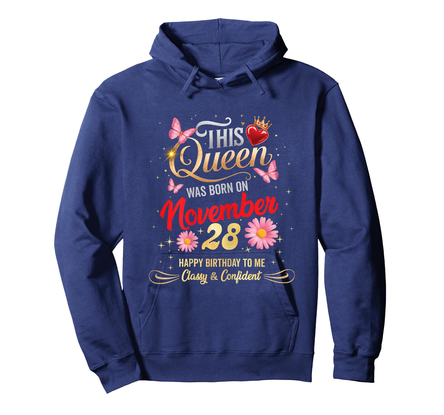 This Queen was Born on November 28 November 28th Birthday T-Shirt
