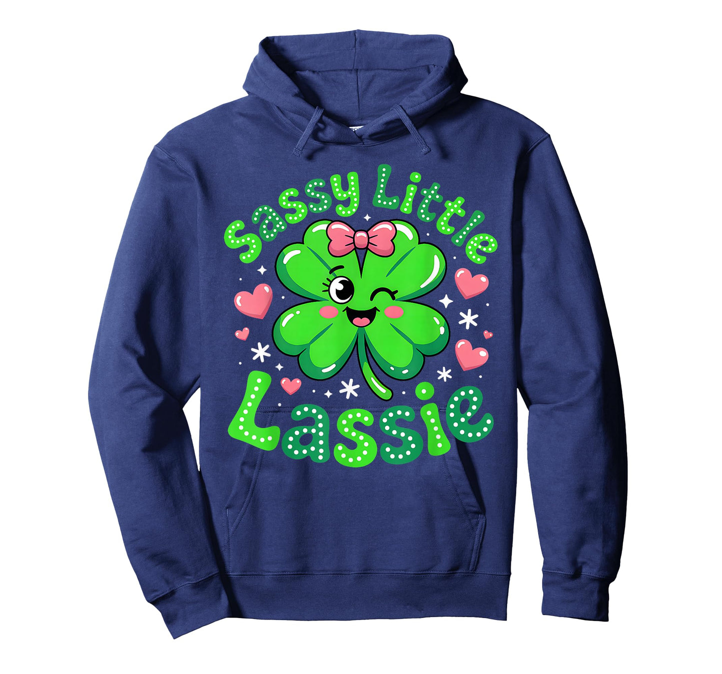 Groovy Happy St Patricks Day Sassy Little Lassie Kids Girls T-Shirt