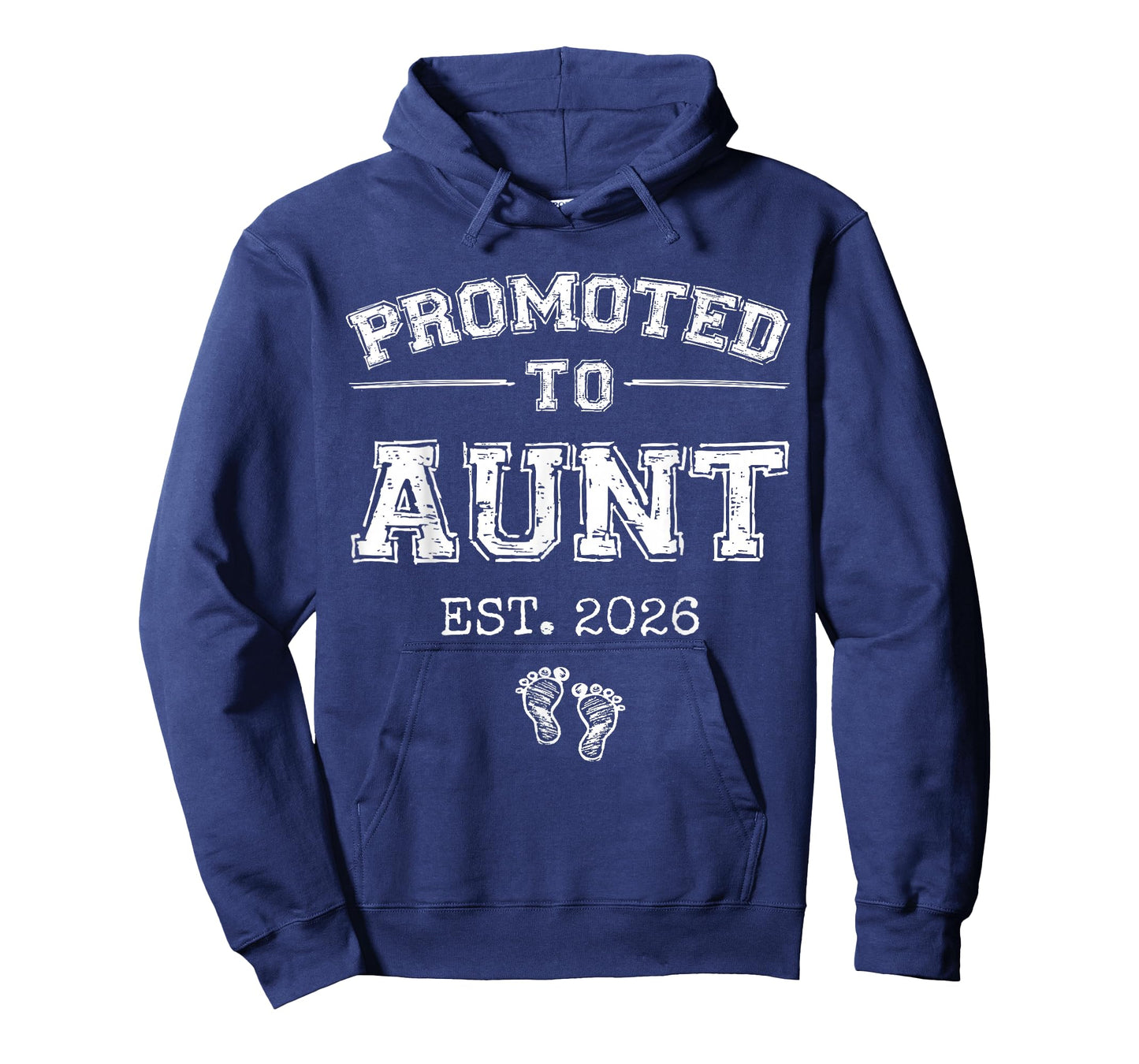 Promoted to Aunt Est 2026 Varsity First Time Auntie to Be T-Shirt