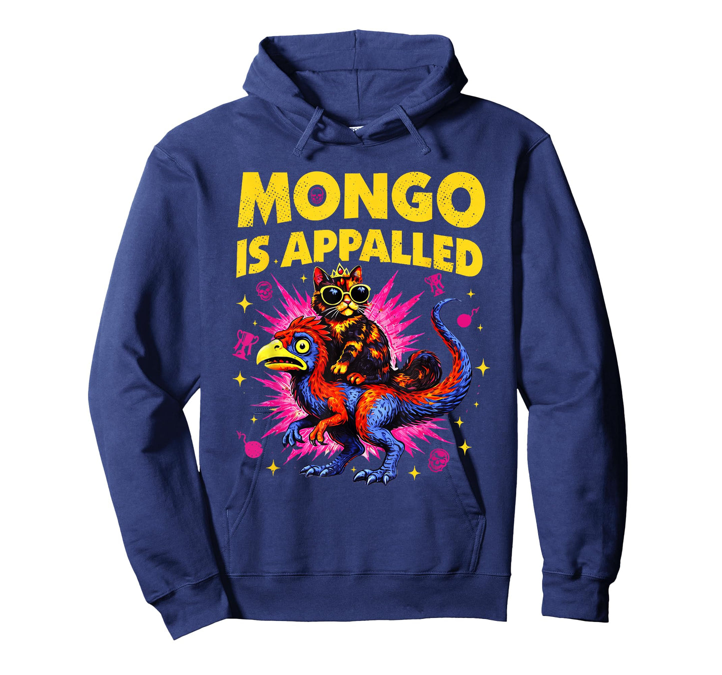 Mongo is Appalled Funny Cat Riding Dinosaur Meme T-Shirt