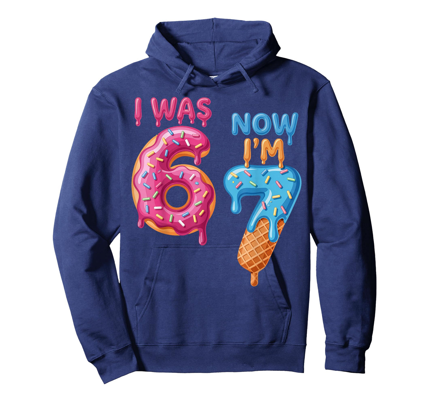7 Year Old Birthday i was 6 Now I'm 7 67 T-Shirt