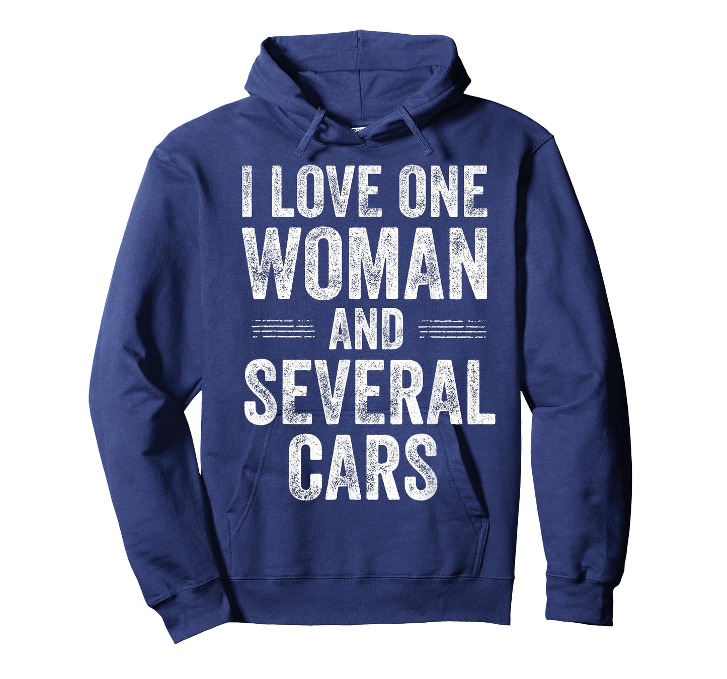 I Love One Woman and Several Cars Funny Car Guy T-Shirt