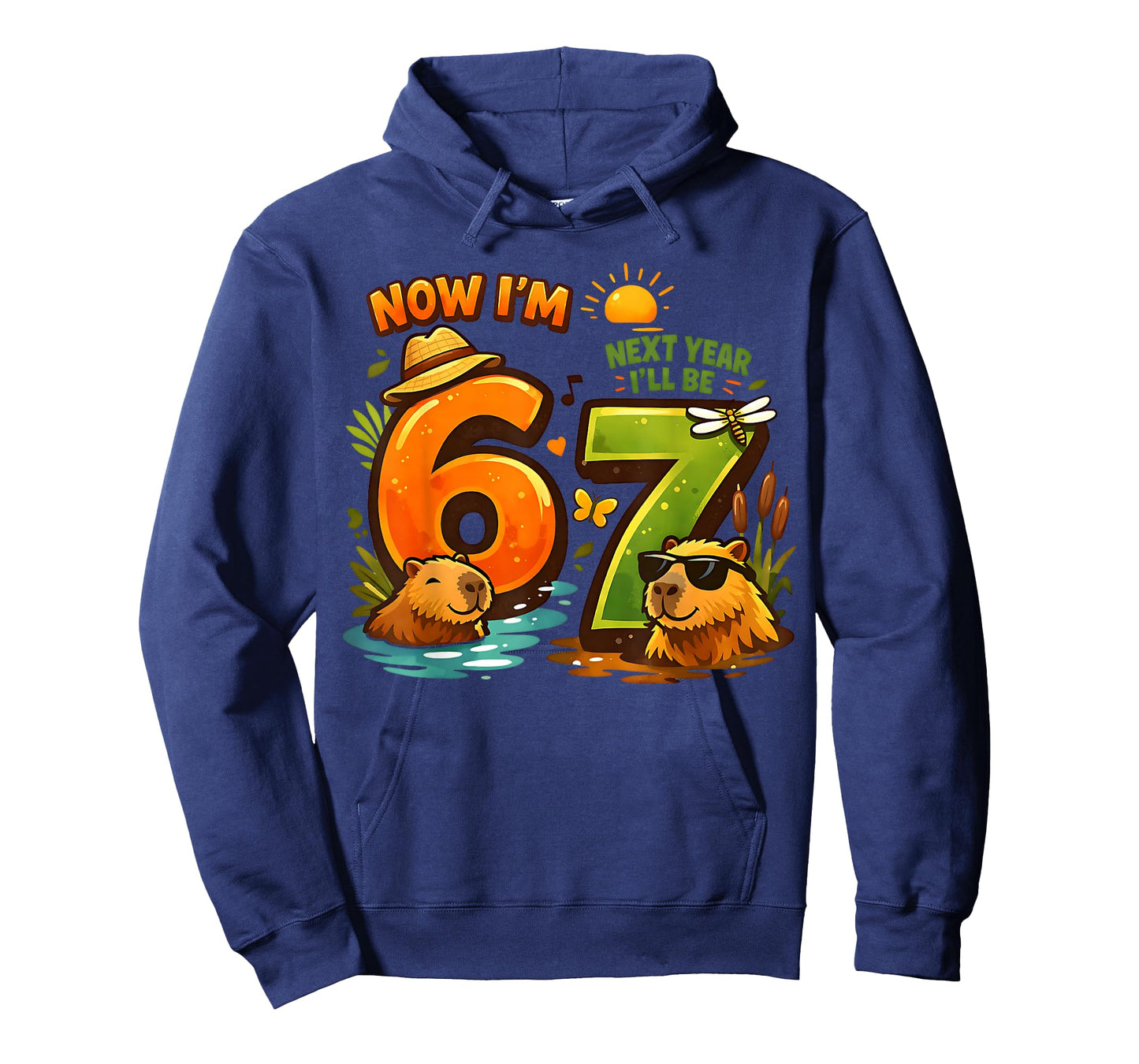 Now I'm 6 Next Year I'll be 7 Capybara 67 Birthday Boys Girl T-Shirt