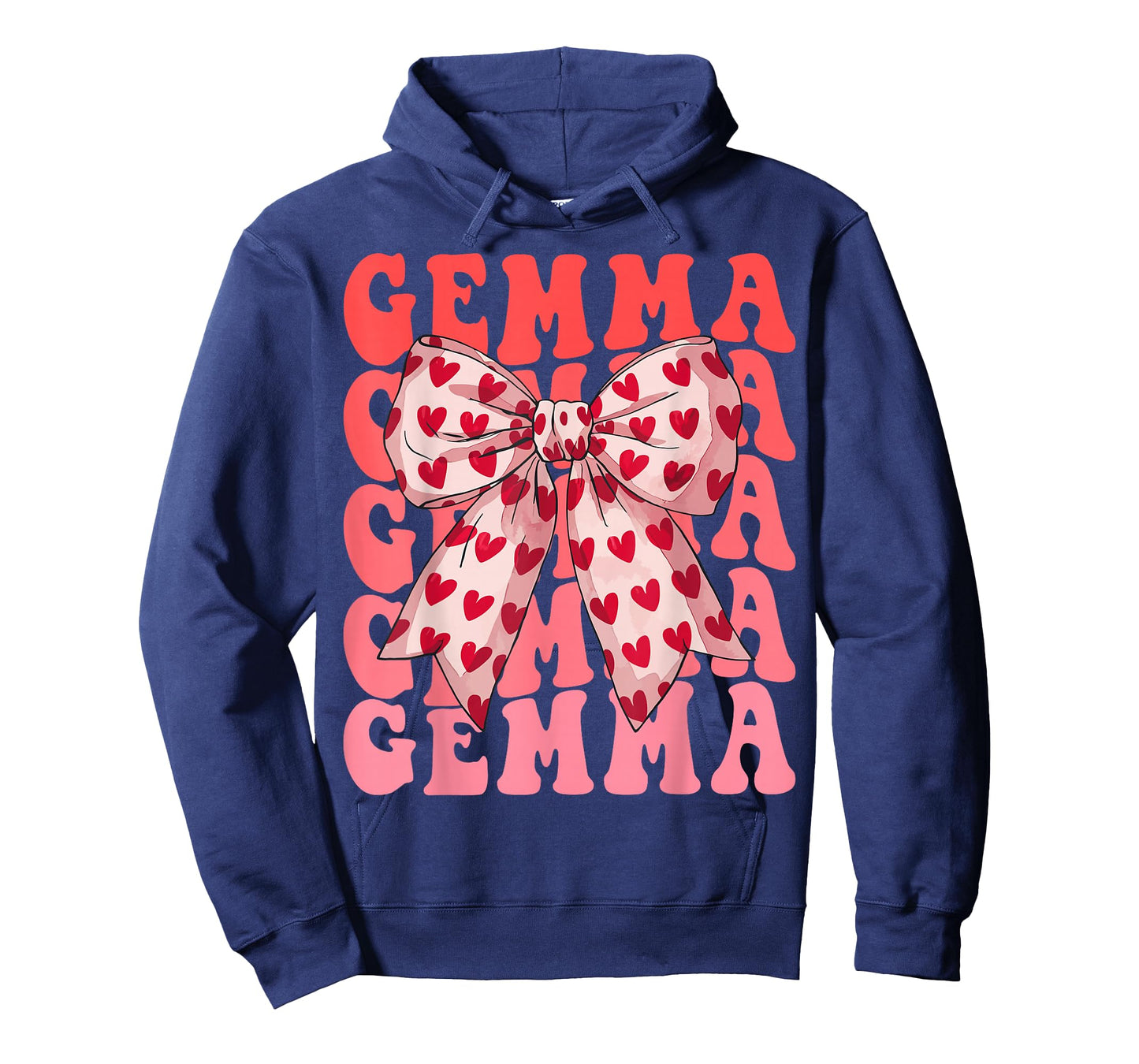 Coquette Bow Gemma Name Aesthetic Women Mothers Day Design T-Shirt
