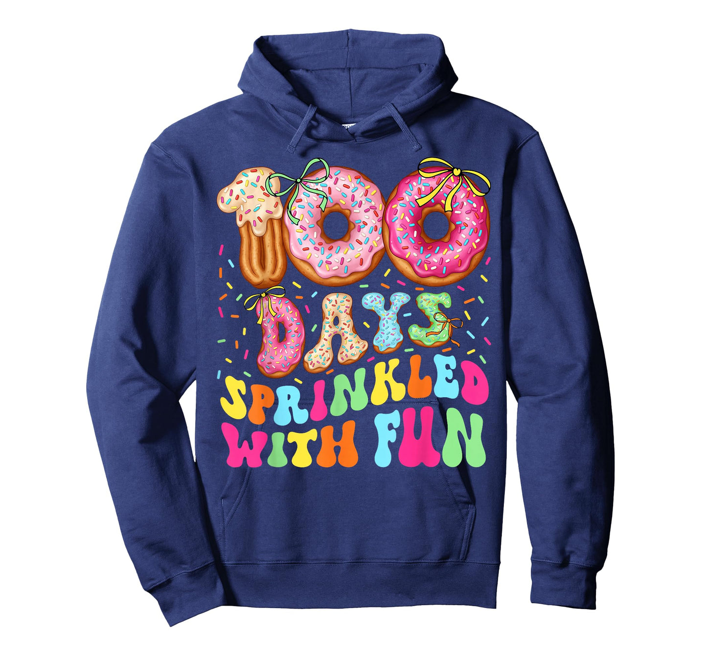 Happy 100th Day of School 100 Days Sprinkled with Fun Girly T-Shirt