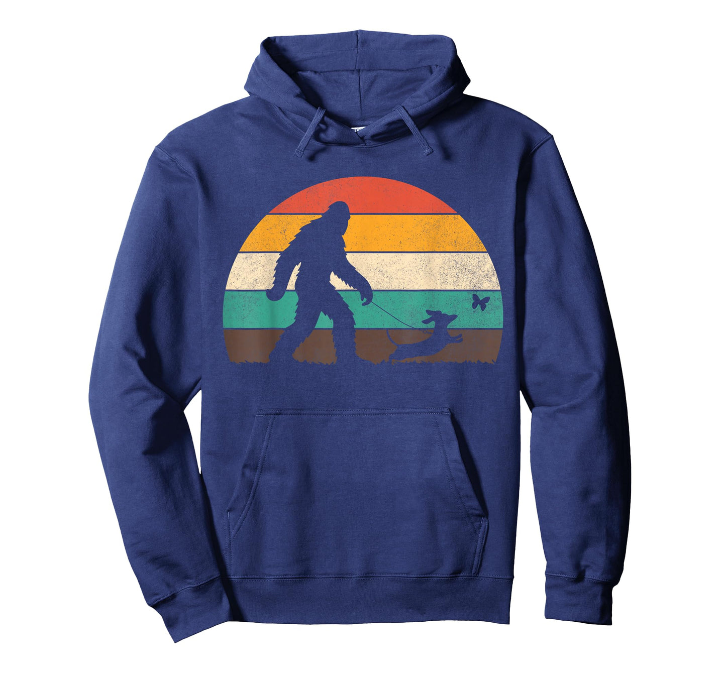 Bigfoot Walking Dachshund Funny Sasquatch Dog Dad Men Boys T-Shirt