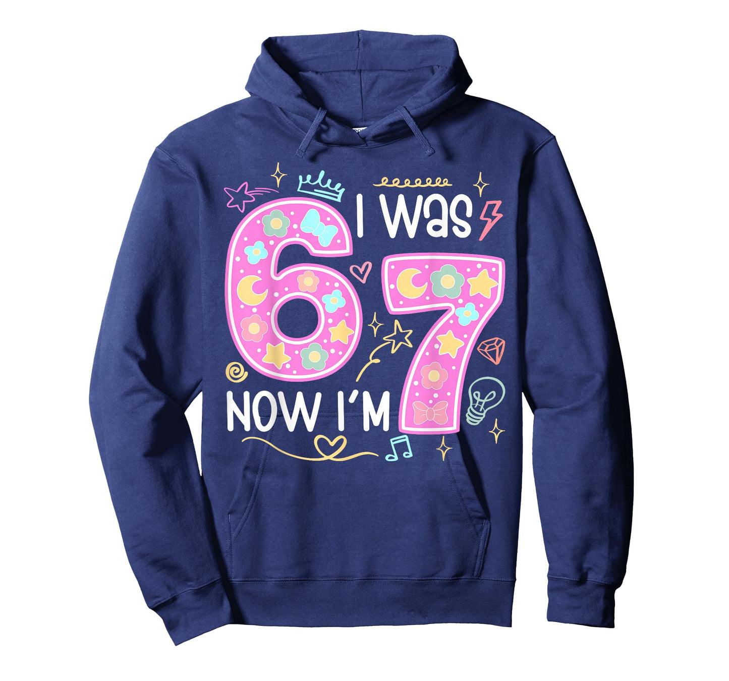 Funny 7 Year Old Birthday I was 6 Now I'm 7 Meme Tee T-Shirt