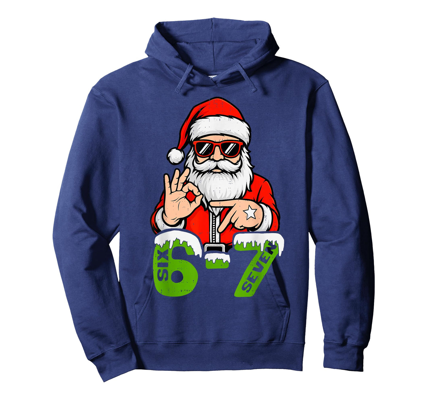 67 Meme Six Seven Santa Funny Christmas Gen Z Alpha Meme Boy T-Shirt