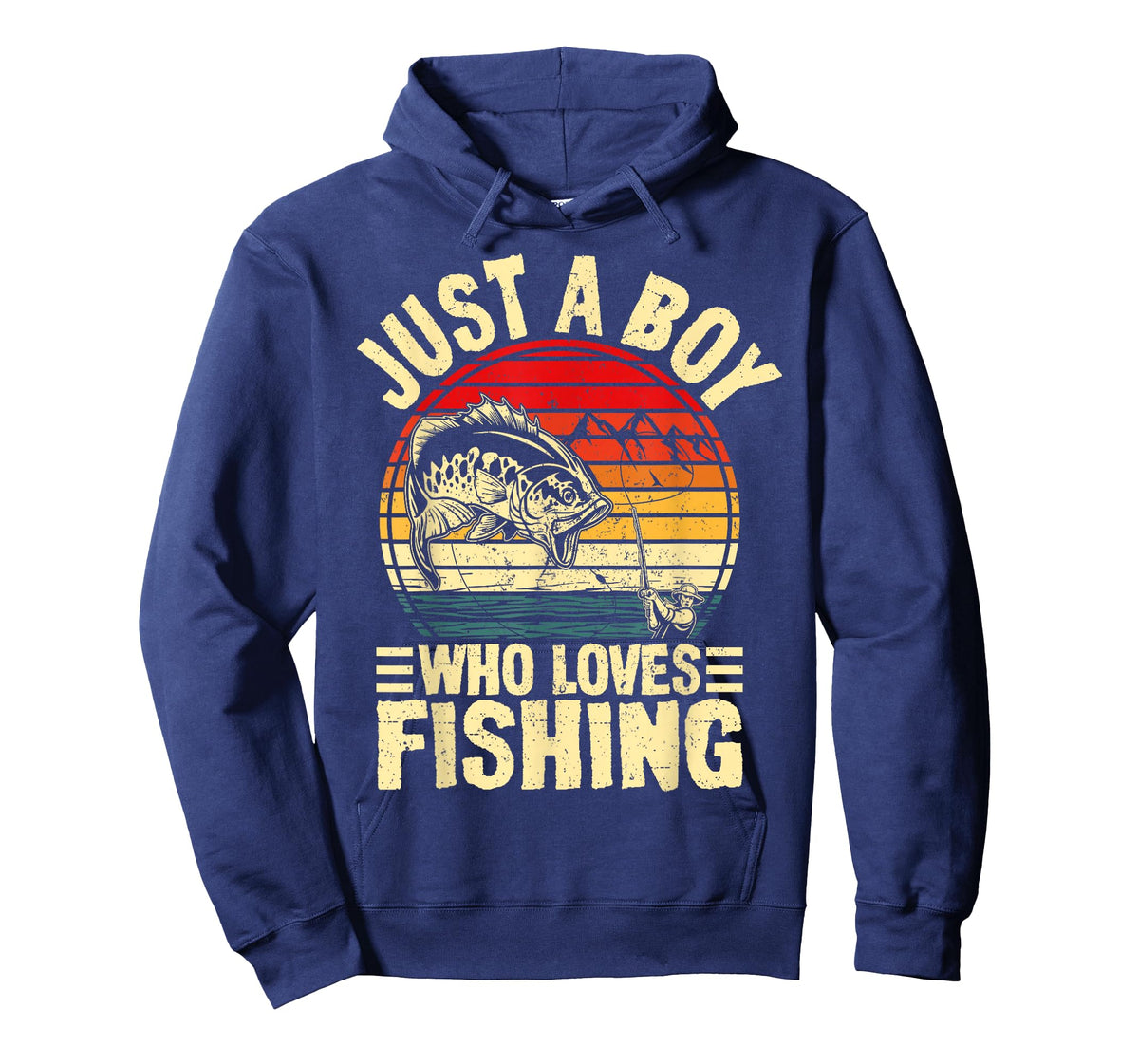 Funny Fishing Jokes Boys Fisherman Bass Fish Vintage T-Shirt