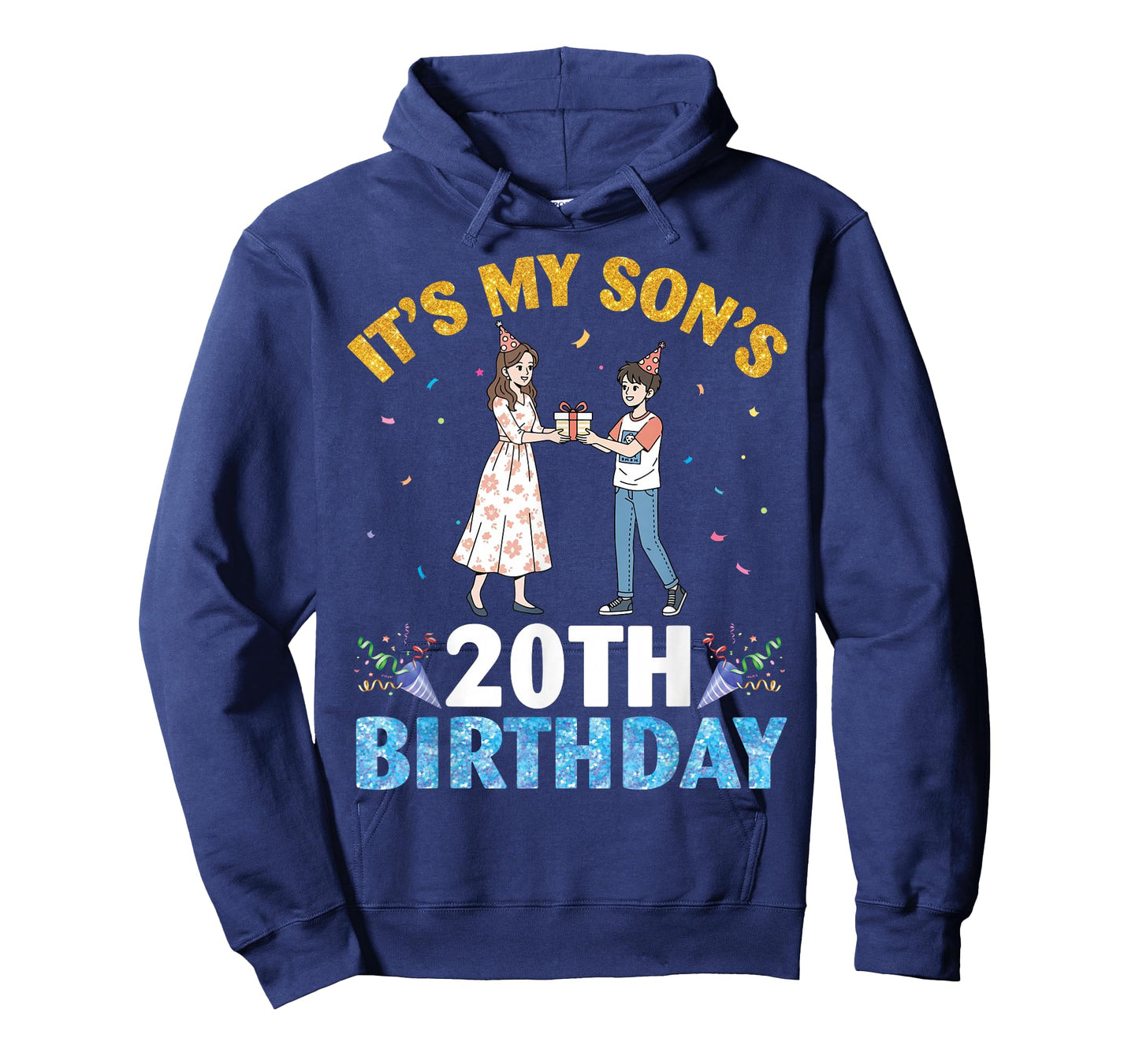 It's My Son's 20th Birthday Happy 20 Years Old Boy with Mom T-Shirt