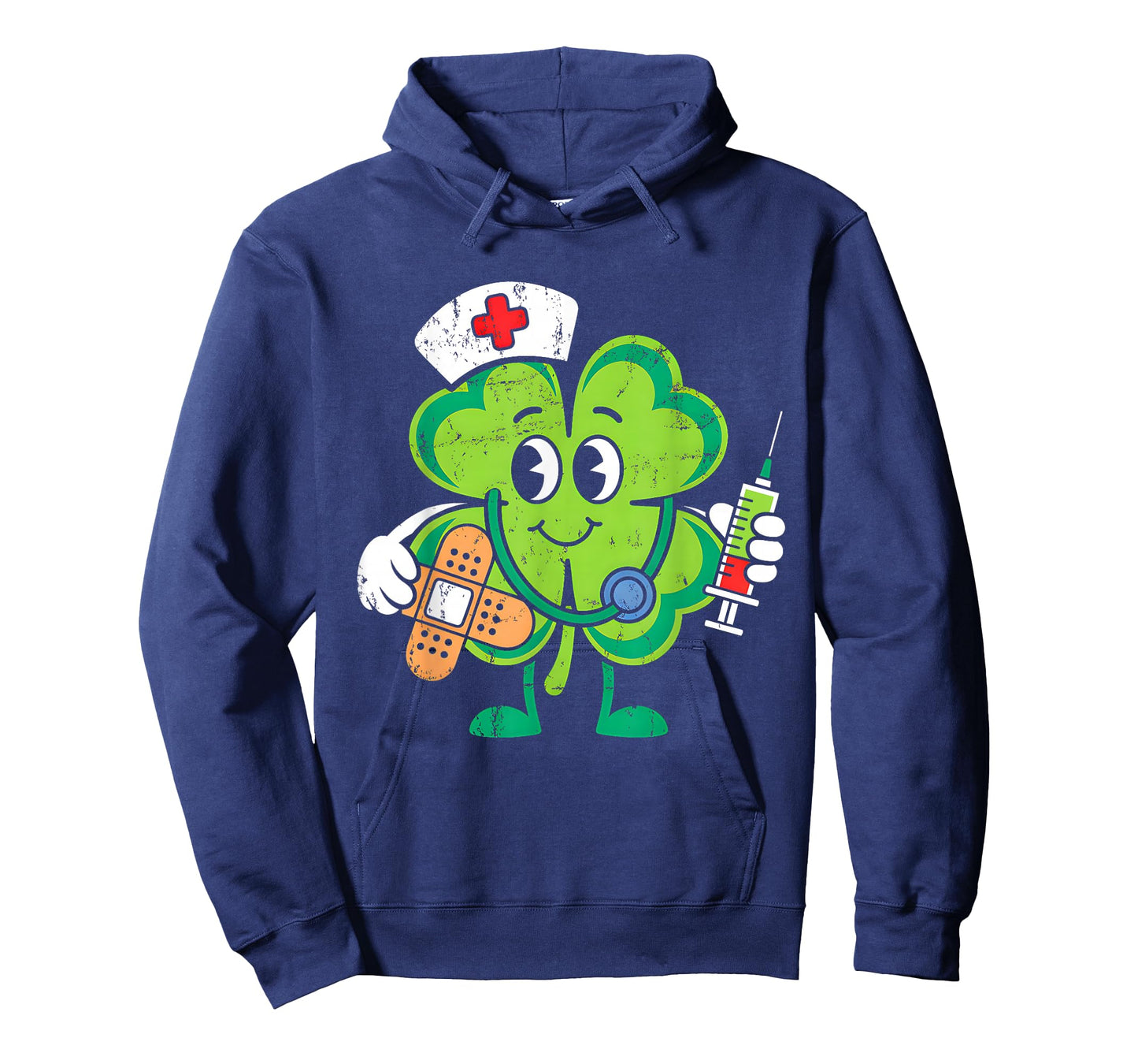St Patricks Day Shamrock Nurse Saint Paddys Scrub Top Women T-Shirt