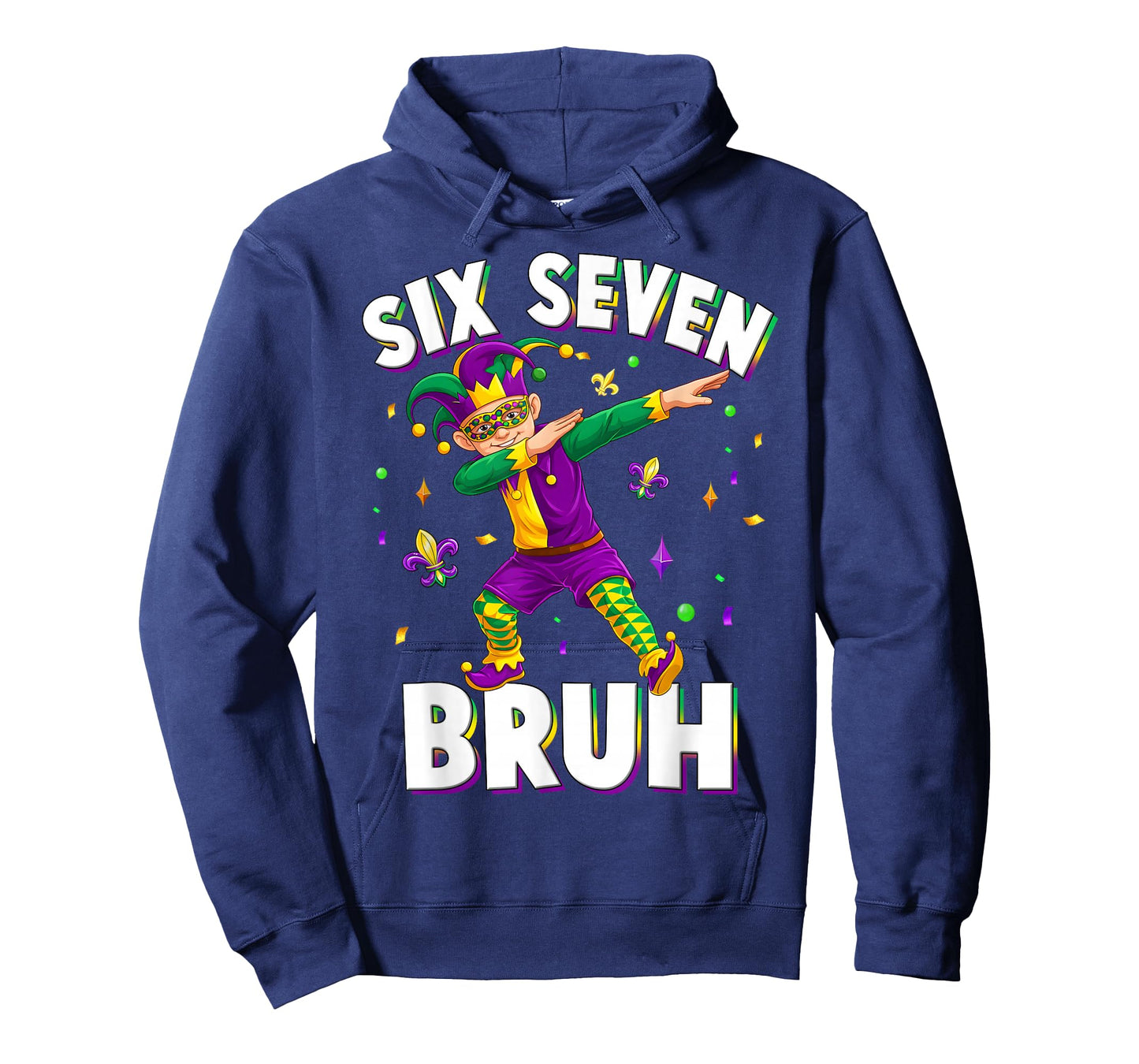 Six Seven Mardi Gras Jester 67 Meme Carnival 6 7 Kids Boys T-Shirt