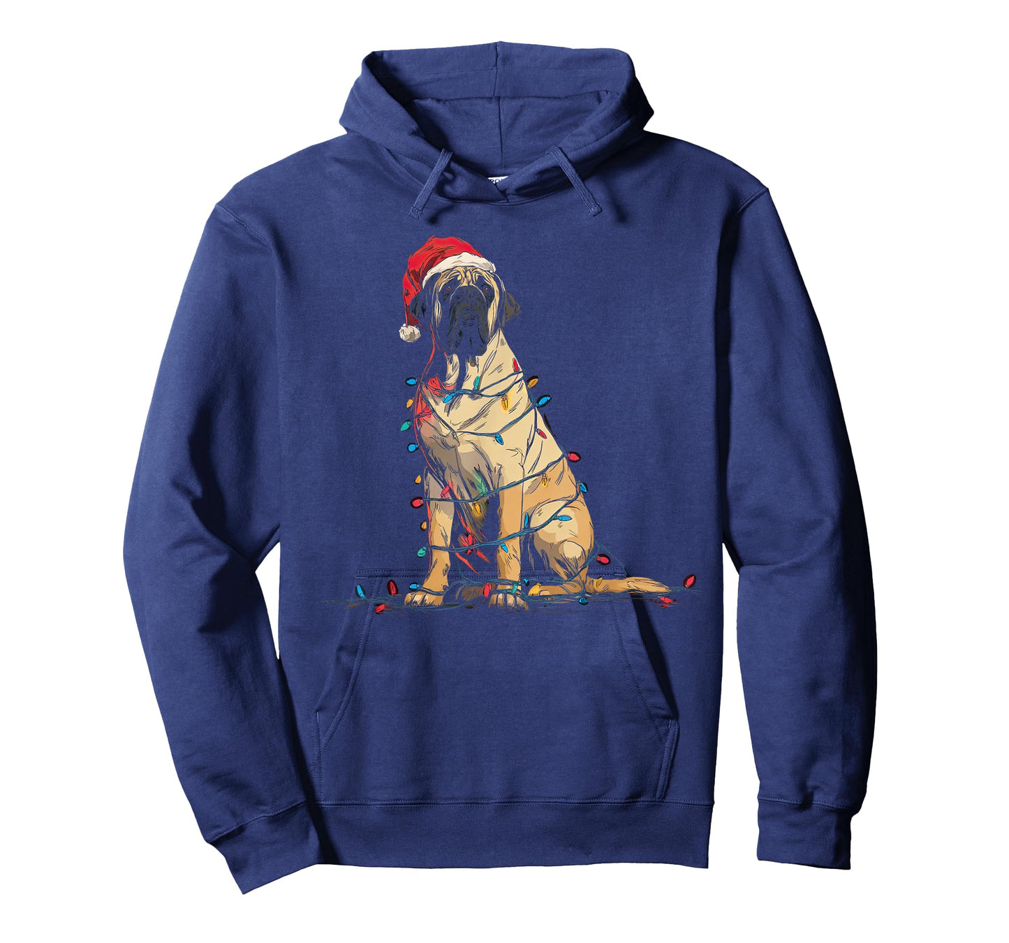 Funny English Mastiff Christmas Graphics Dog Lights Lover T-Shirt