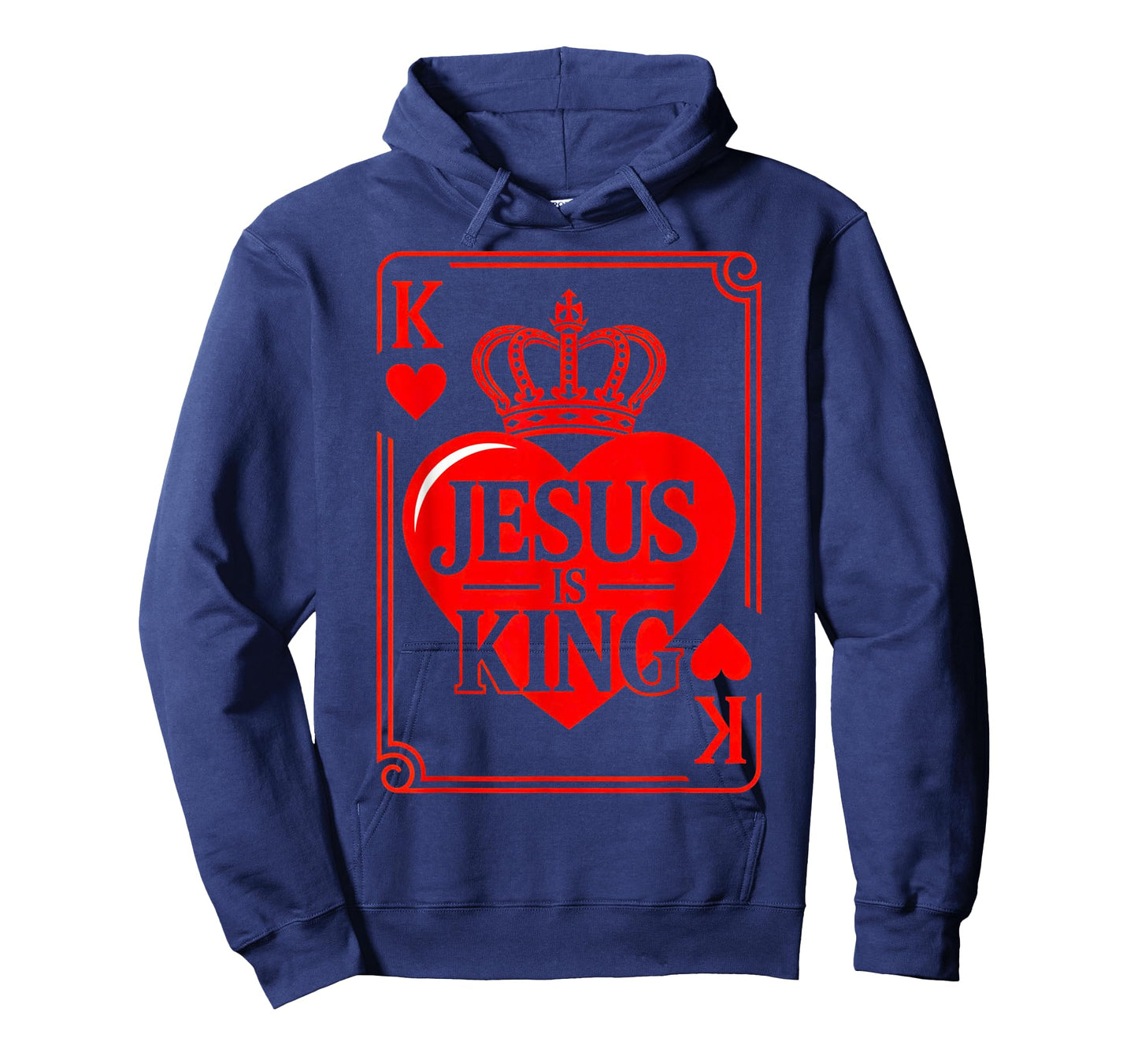 Jesus is King Christian Valentine K Heart Card God Faith T-Shirt