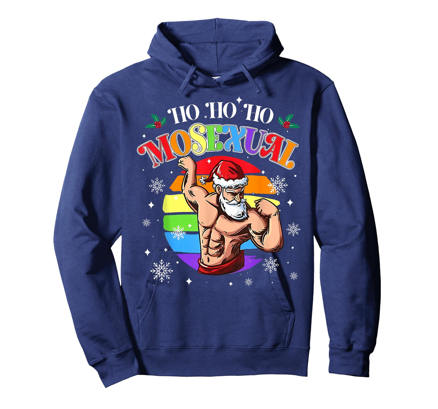 Ho Ho Ho Mosexual Gay Santa LGBT Pun Gay Pride Christmas T-Shirt