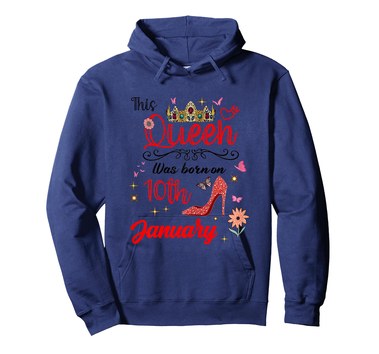 January 10 Birthday This Queen was Born on January 10th T-Shirt