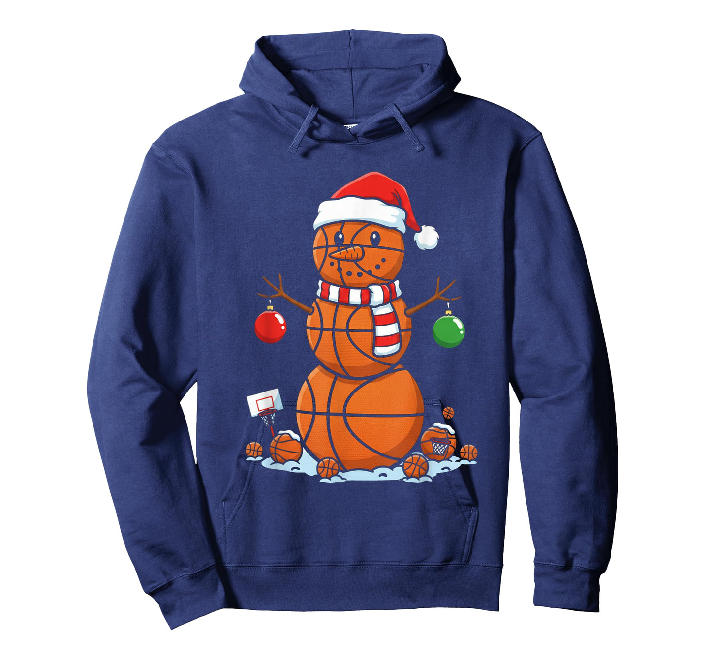 Christmas Basketball Snowman Player Santa Hat T-Shirt