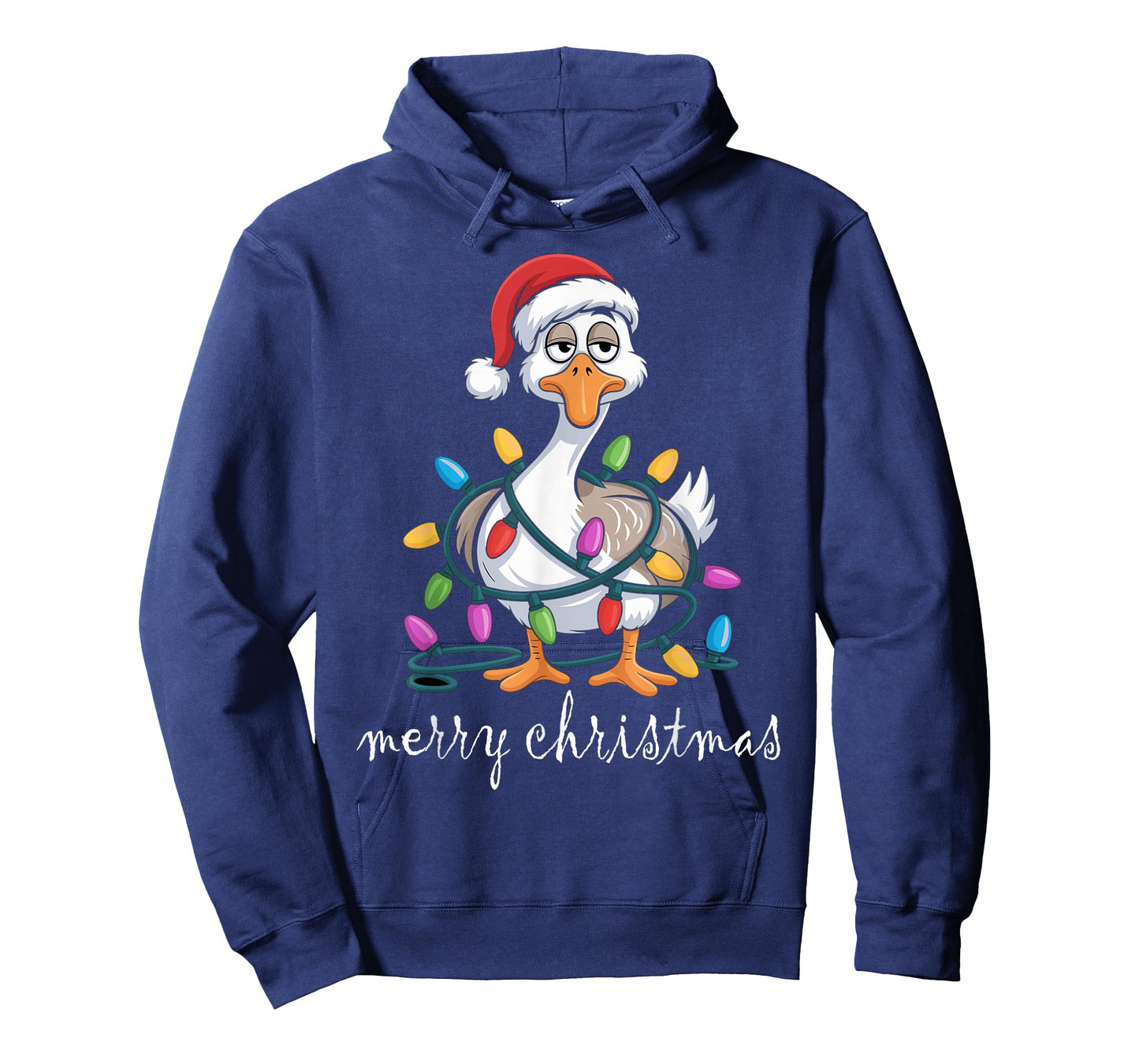 Funny Tired Goose Christmas Lights Silly Holiday Funny Goose T-Shirt
