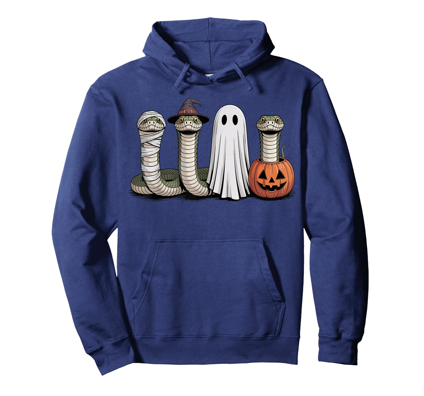 Spooky Ghost Hognose Snake Pumpkin Halloween Skeleton T-Shirt