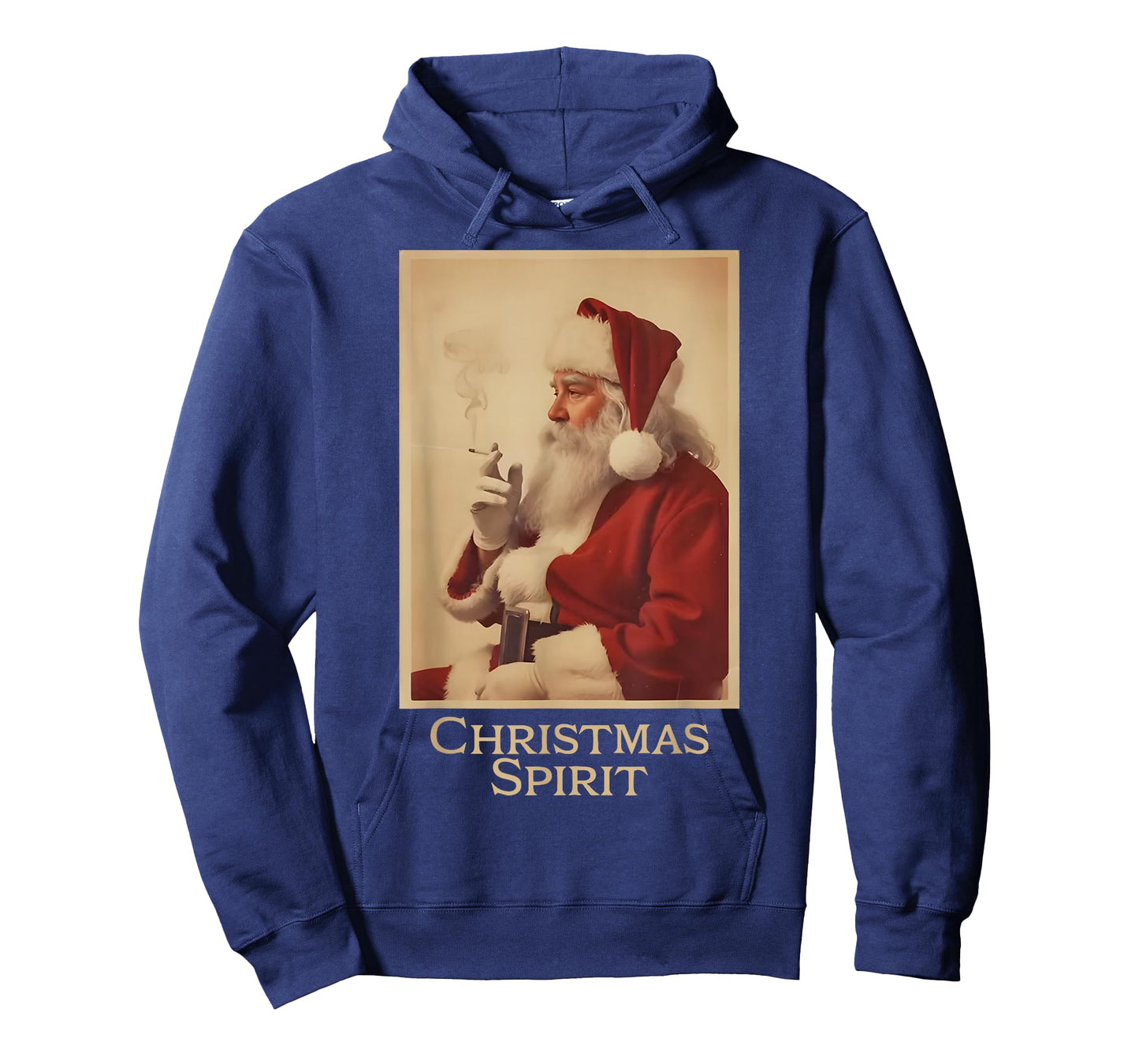 Christmas Spirit Funny Vintage Santa Smoking Christmas Xmas T-Shirt