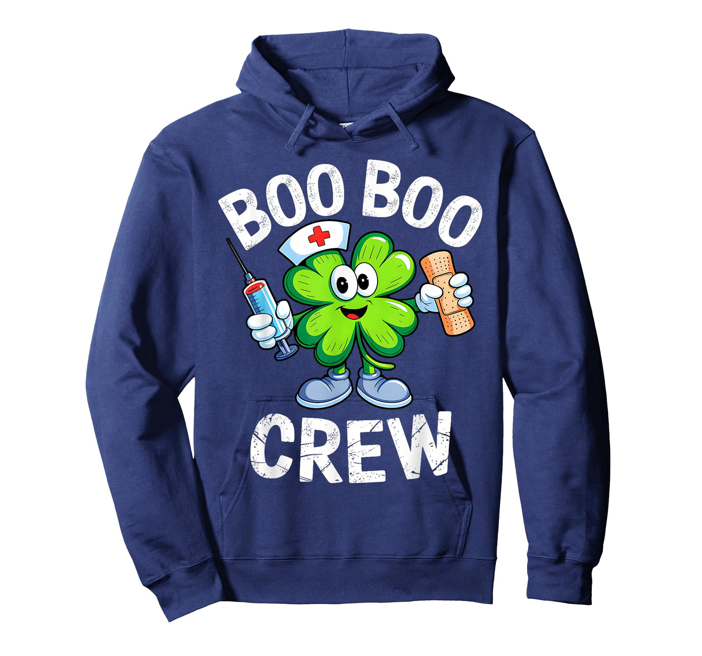 Boo Boo Crew St Patricks Day Nurse Scrub Top Saint Pattys T-Shirt