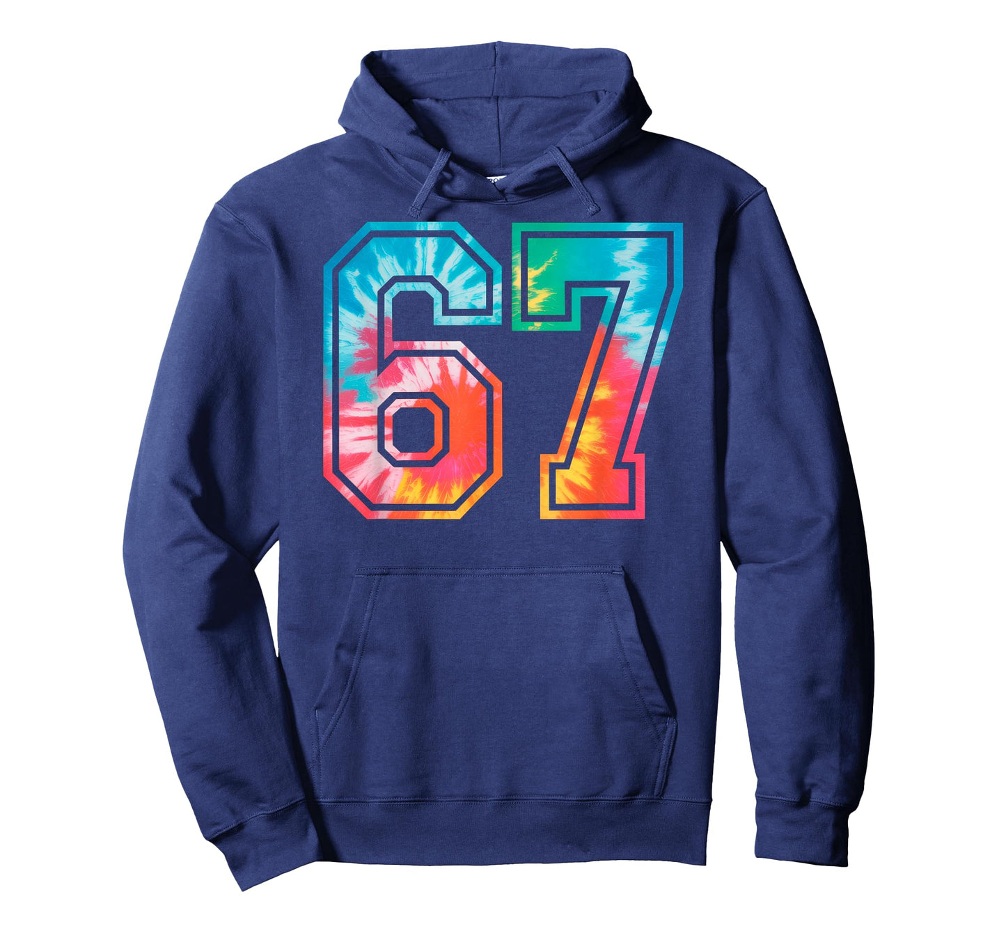 67 Number Meme Funny Six Seven Tie Dye Gen Alpha Slang T-Shirt