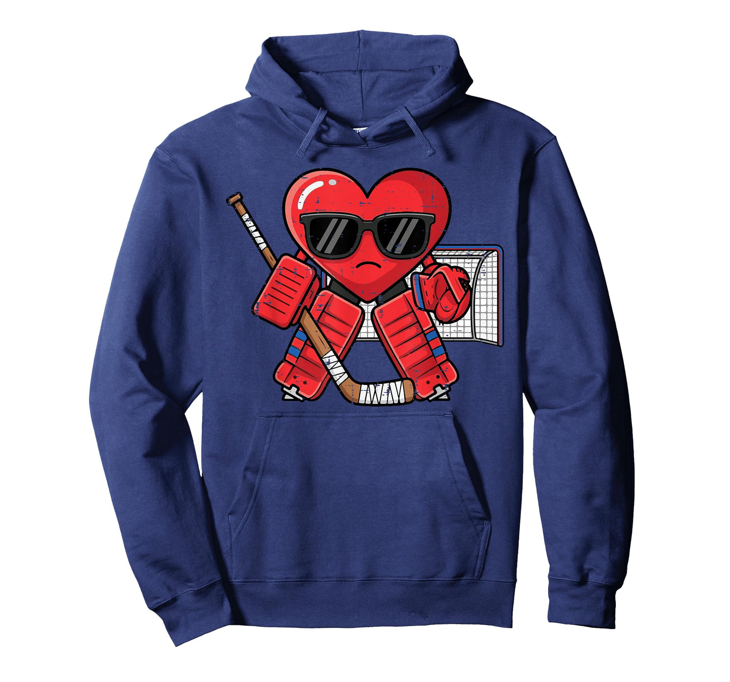 Valentines Day Heart Ice Hockey Goalie Men Boys Kids T-Shirt