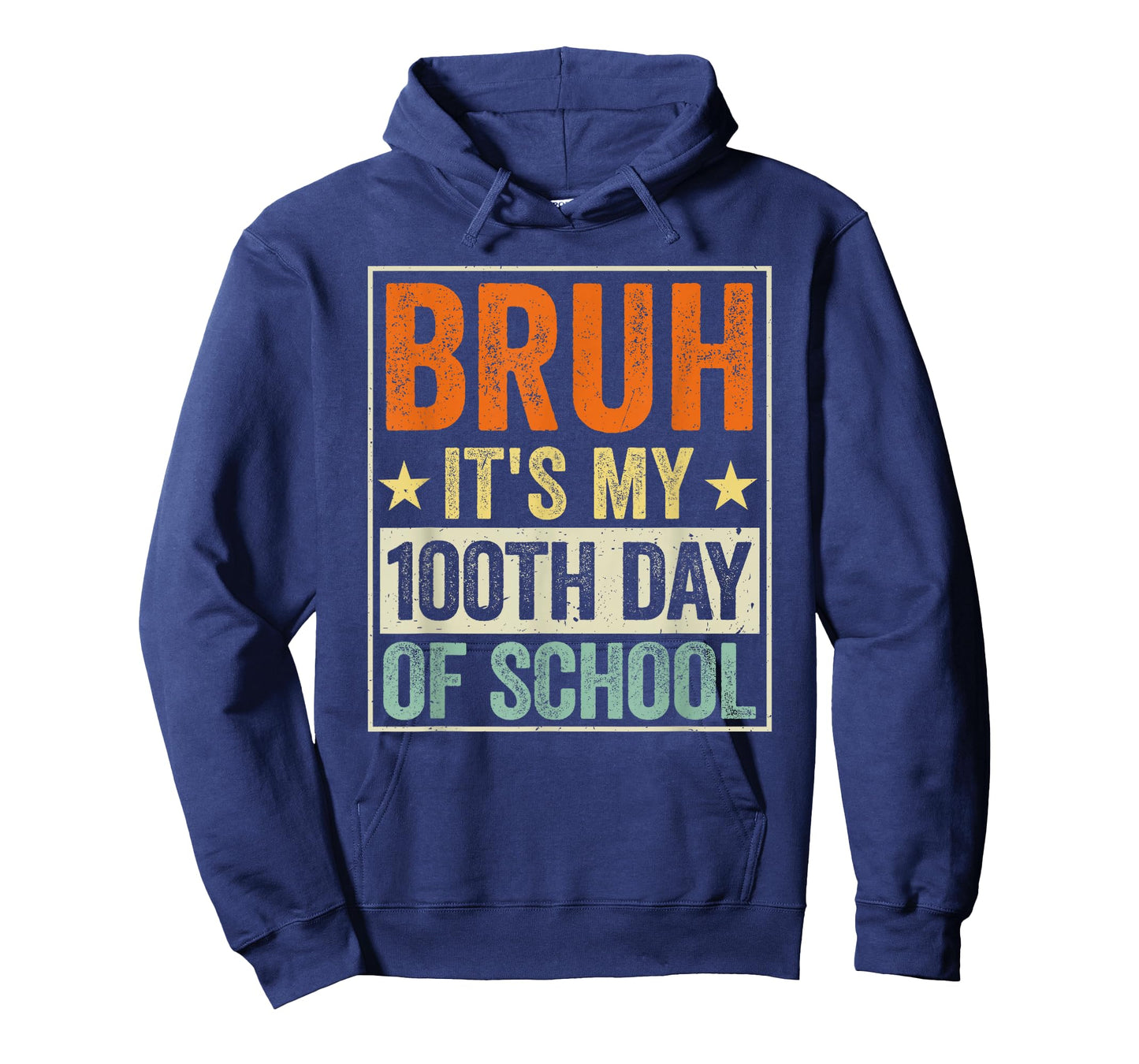 Bruh It's My 100th Day of School Boys Kid 100 Days of School T-Shirt