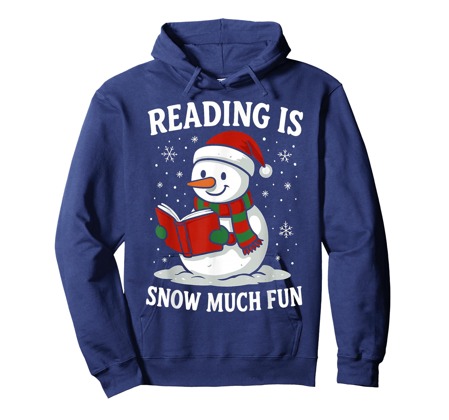 Funny Christmas Reading is Snow Much Snowman Book Lover T-Shirt