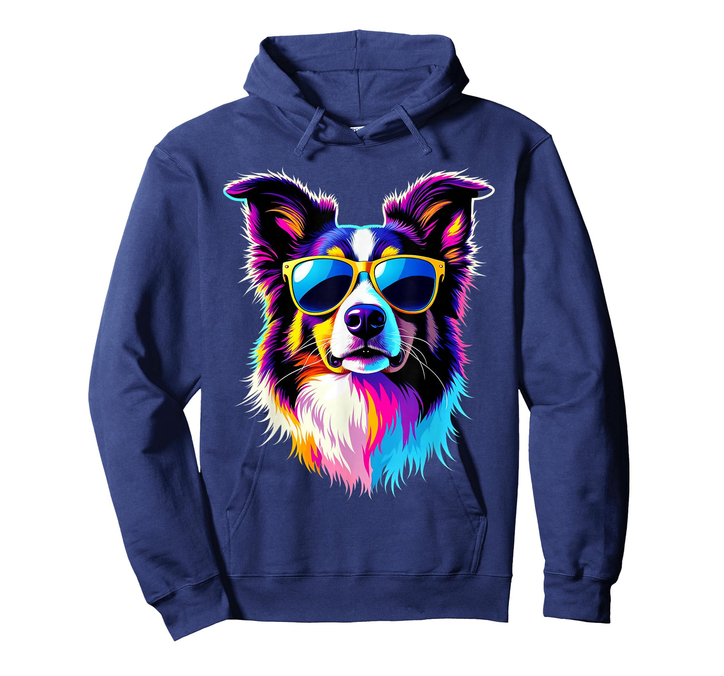 Border Collie Dog Sunglasses Pop Art Border Collie Lover T-Shirt