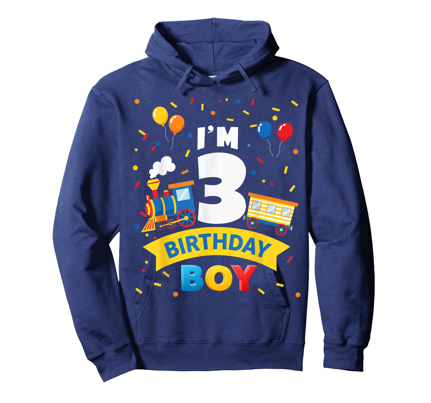 Kids 3rd Birthday Boy Train Three 3 Year Old Birthday Boys T-Shirt