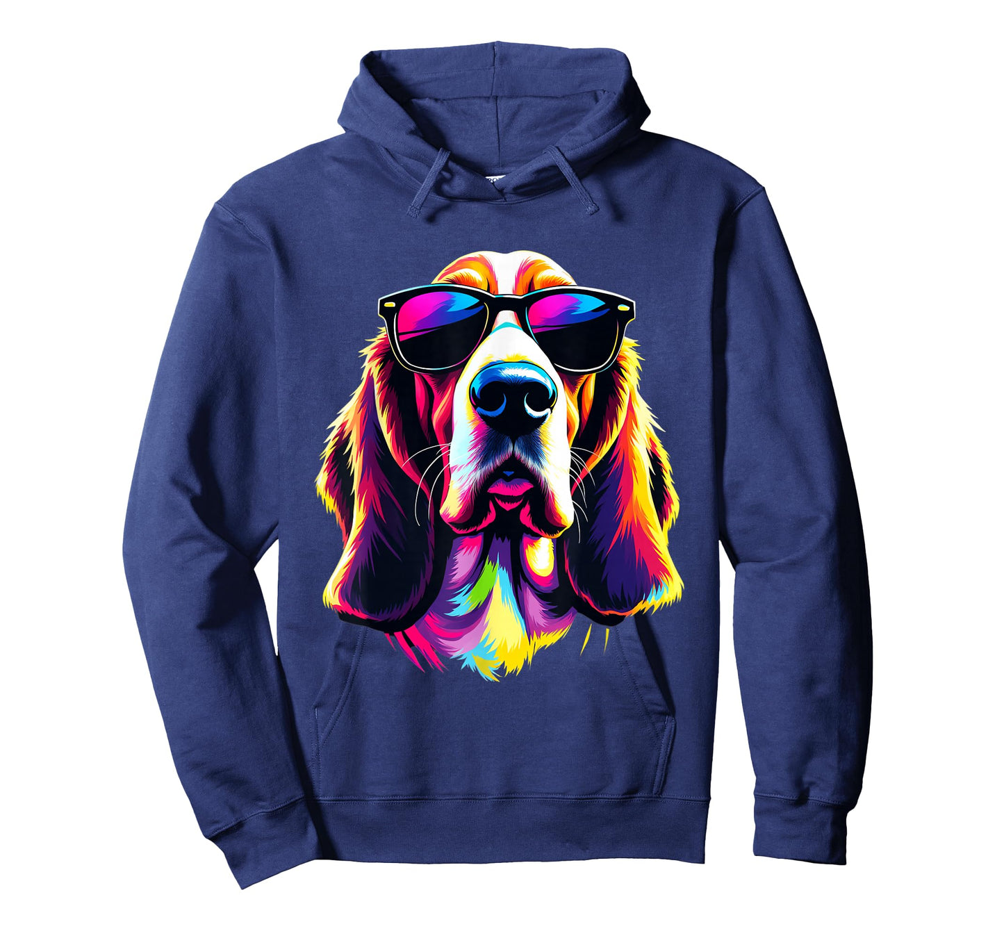Basset Hound with Sunglasses Pop Art Funny Basset Hound T-Shirt