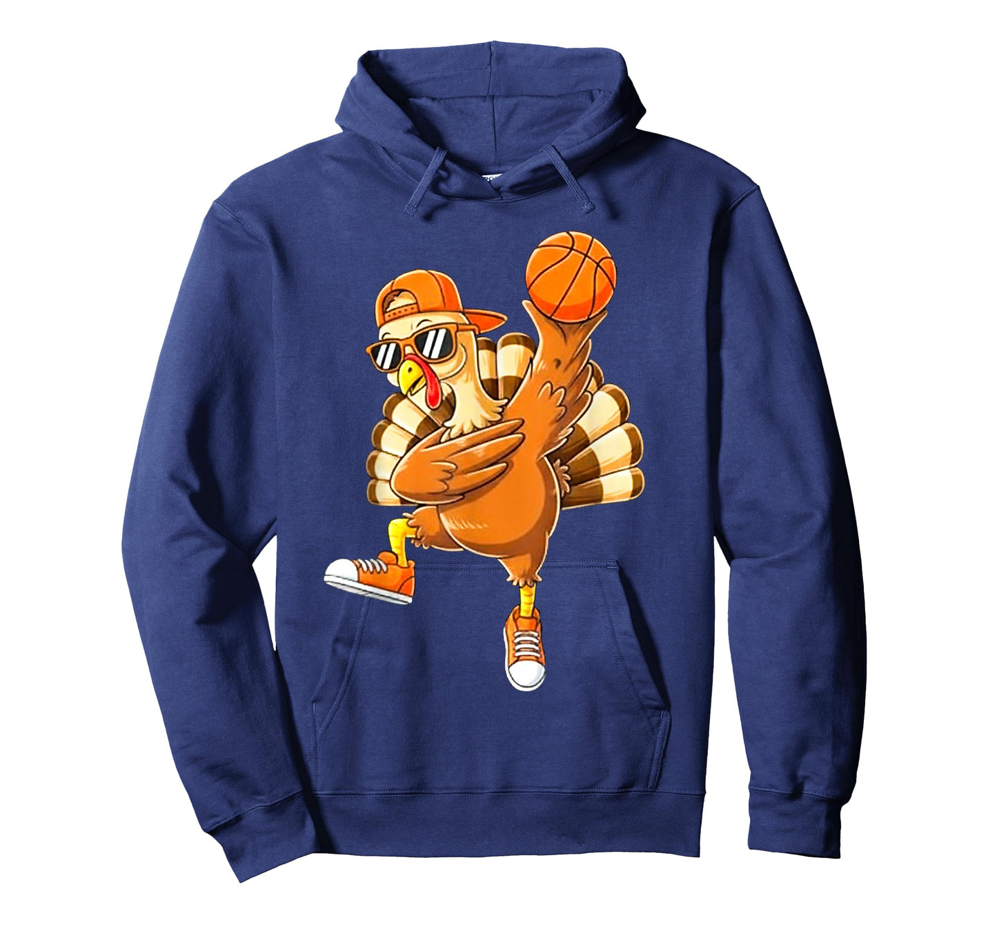 Funny Turkey Basketball Thanksgiving Sport Humor Men Boy Kid T-Shirt