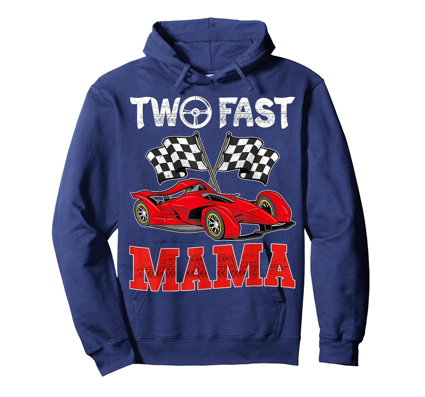 Two Fast Mama Pit Crew Racing Car Family Birthday T-Shirt
