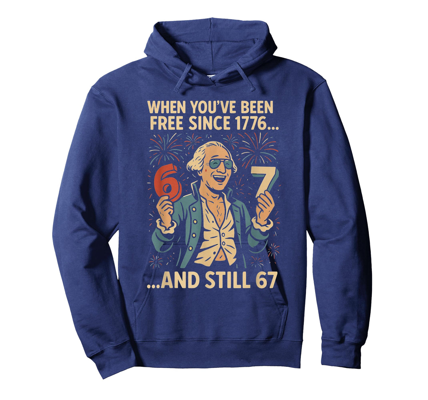 6-7 7-6 George Washington Meme Funny 67 Design T-Shirt