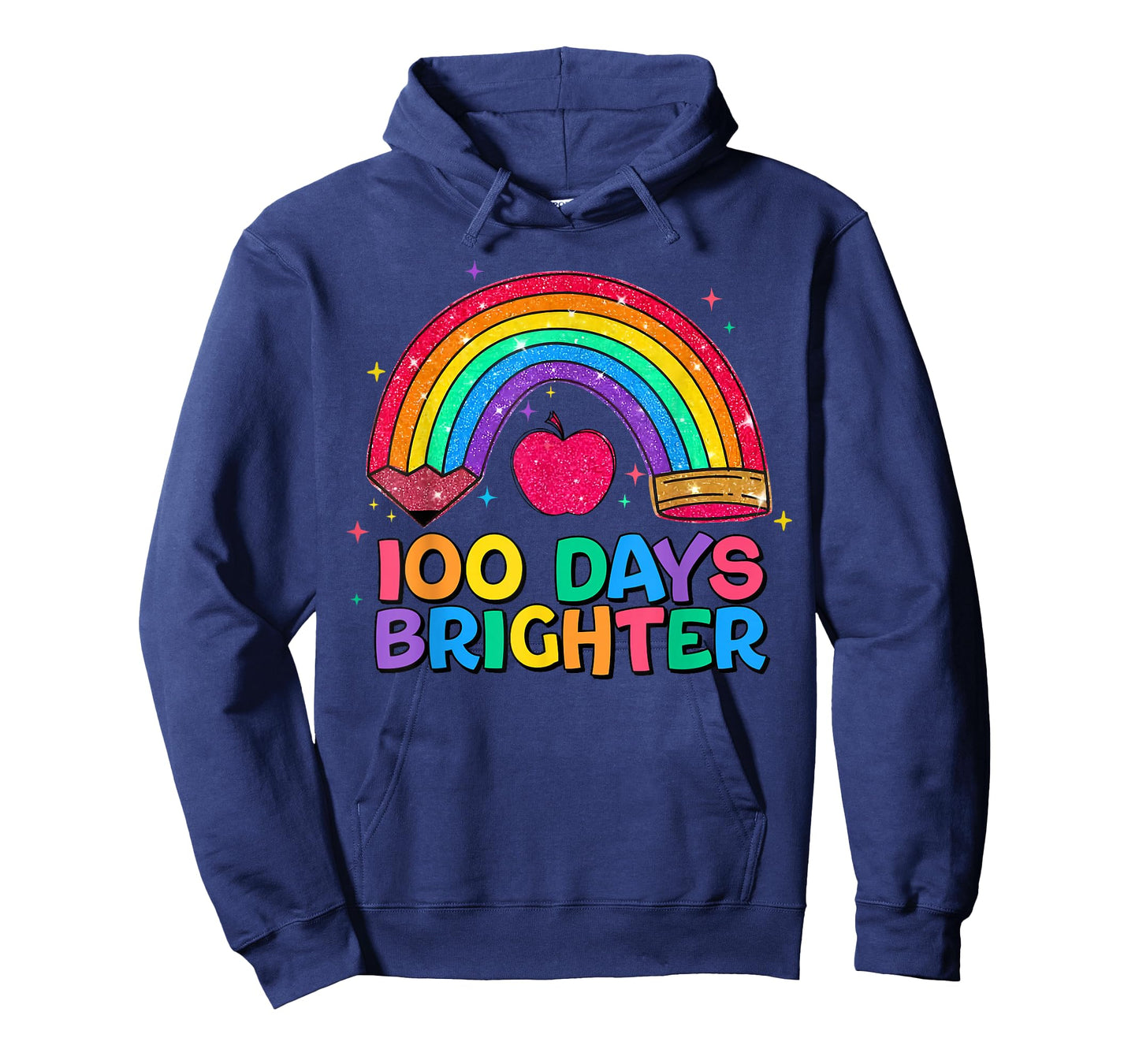 100 Days Brighter Rainbow 100 Days of School Student Teacher T-Shirt