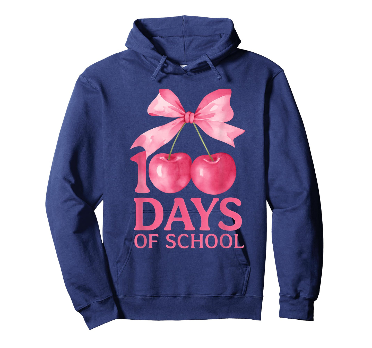 100 Days of School Coquette Cute Cherry Bow 100th Day School T-Shirt