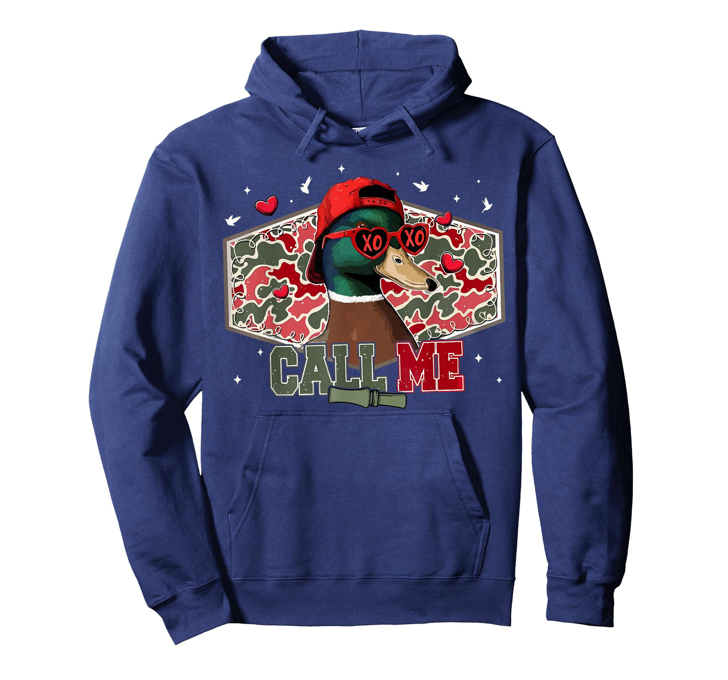 Call Me Duck Hunting Retro Valentine's Day Men Women T-Shirt