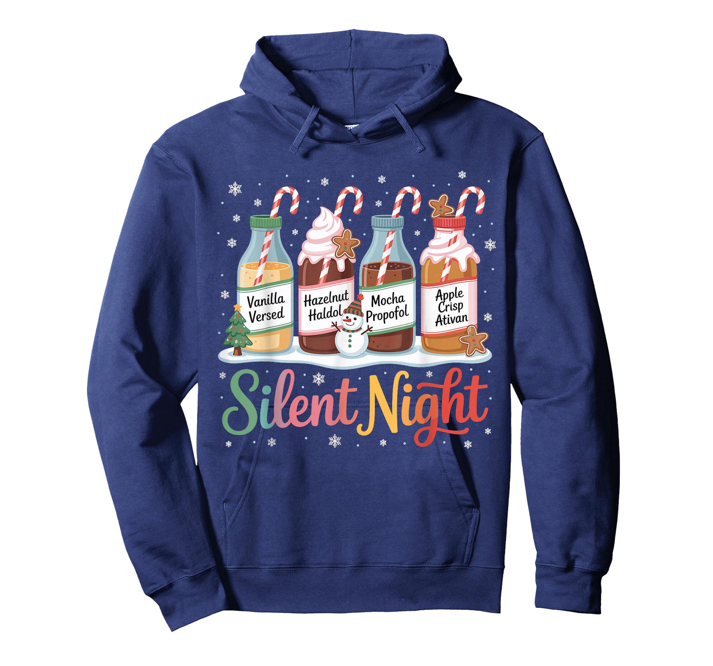Funny Santa Propofol Silent Night ICU Nurses Merry Christmas T-Shirt