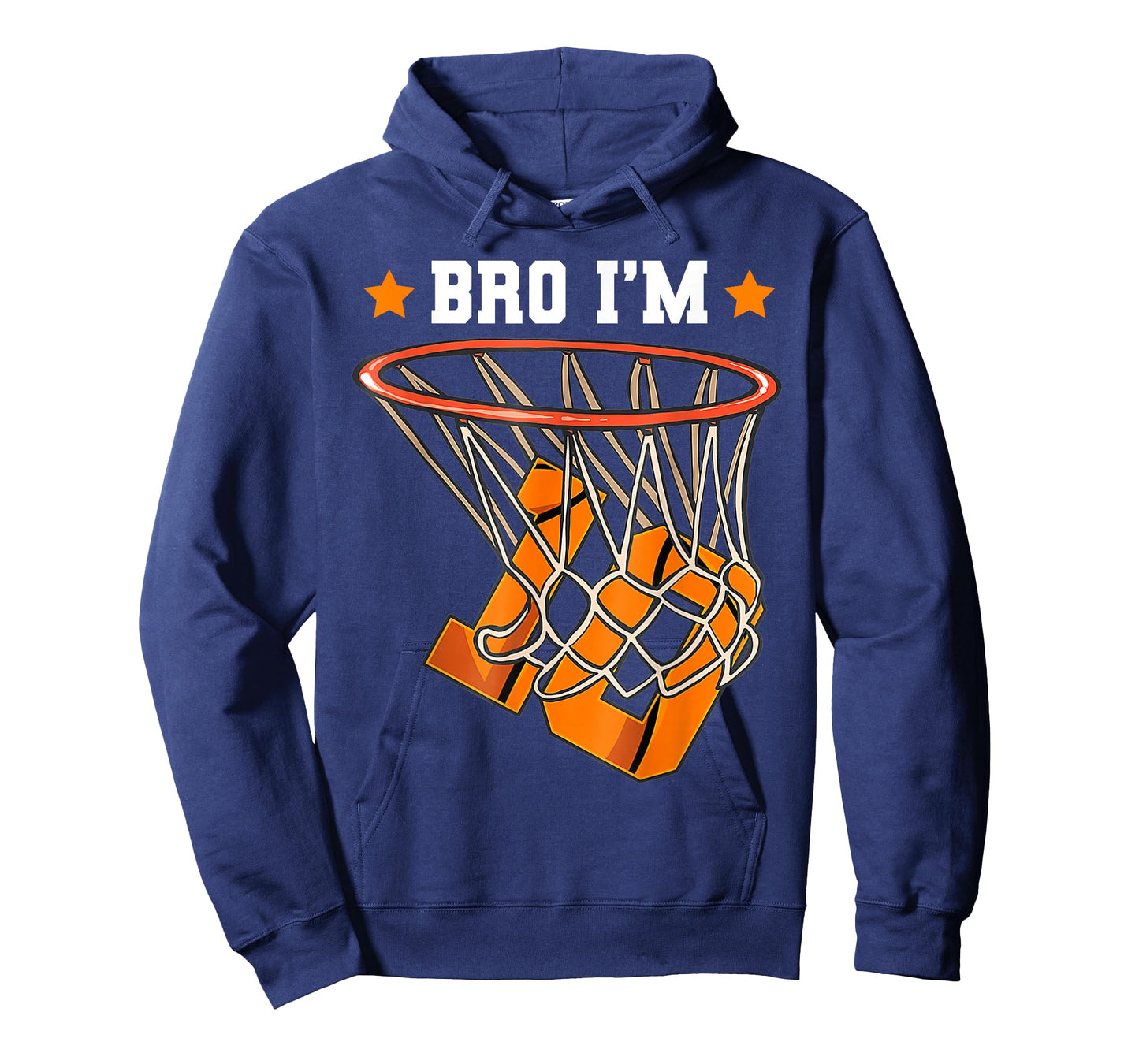 Kids Bro I'm 10 Year Old Basketball 10th Birthday Boy T-Shirt
