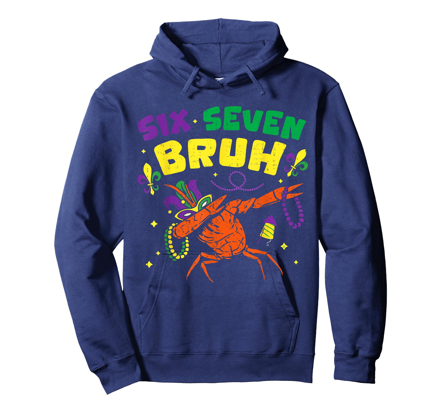 Mardi Gras Six Seven Bruh Crawfish Jester Beads 67 Meme Boys T-Shirt