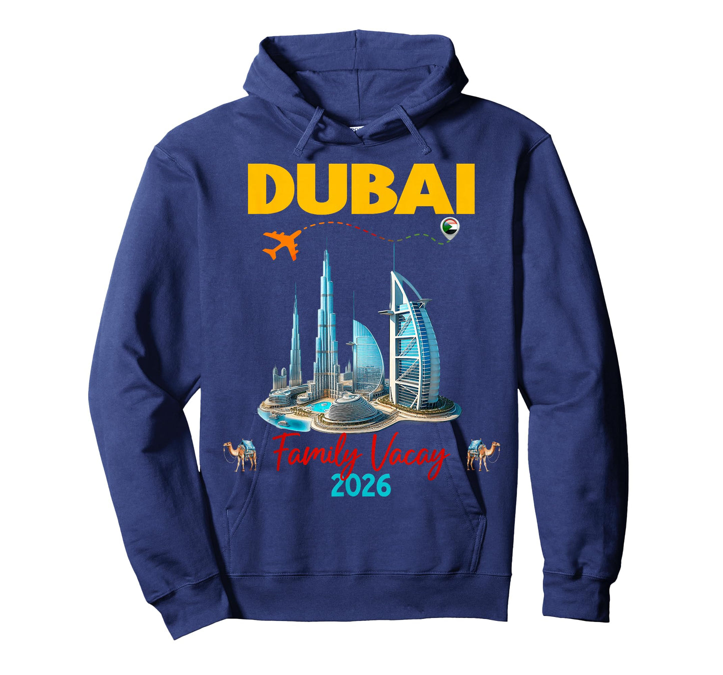 Dubai Family Friends Vacation 2026 Birthday Group T-Shirt