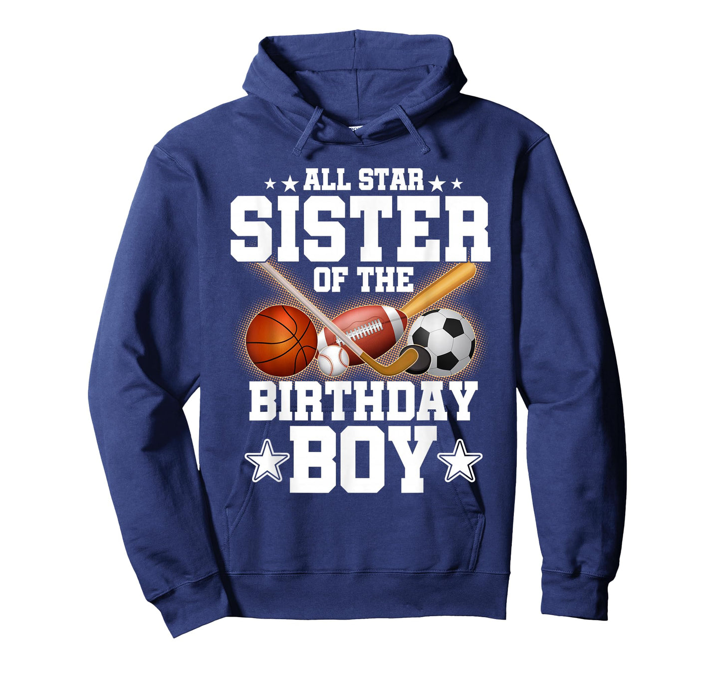 All Star Sister of The Birthday Boy Basketball Soccer T-Shirt