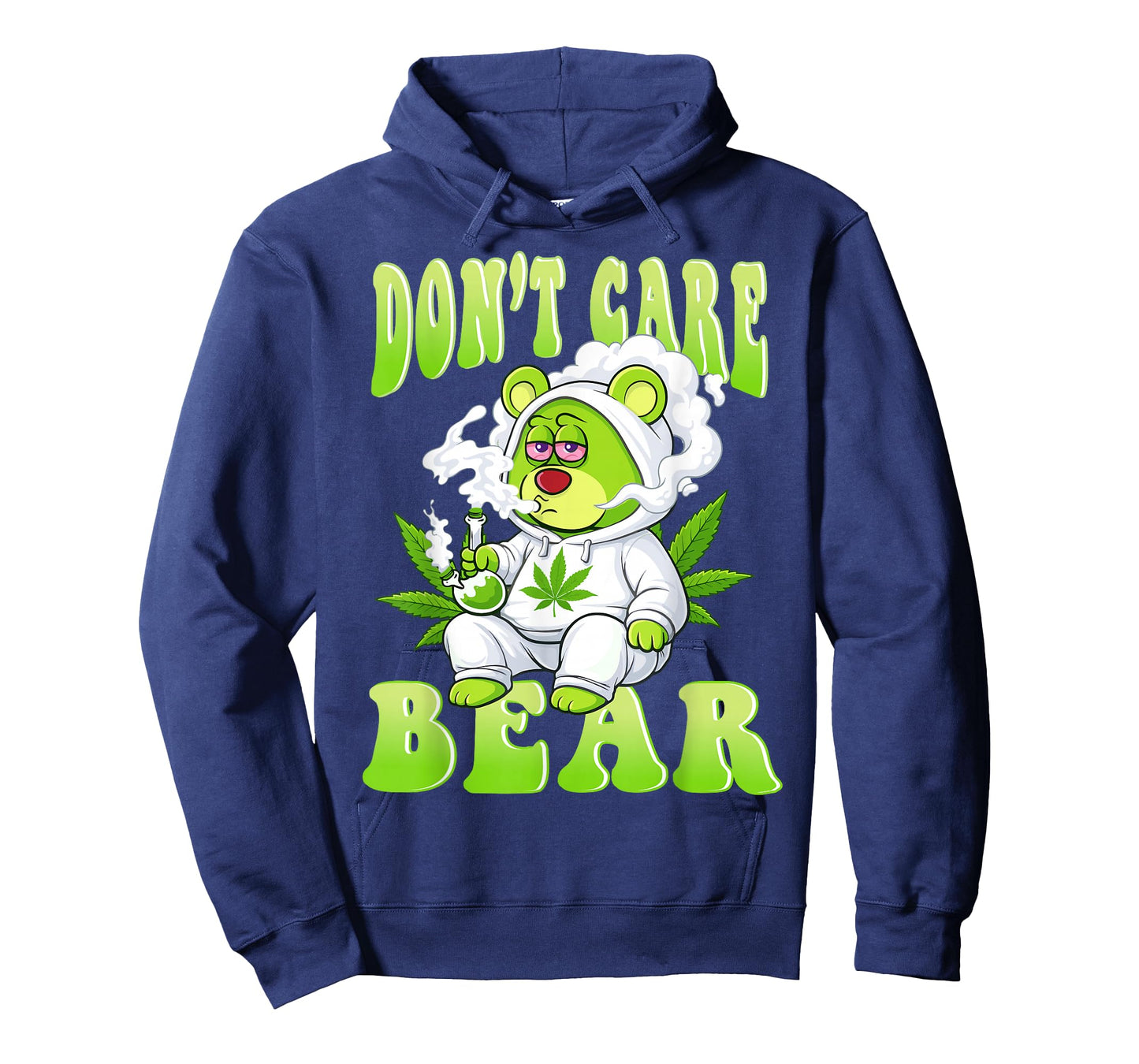Stoned Bear Smoking Weed Don't Care Marijuana Cannabis 420 T-Shirt