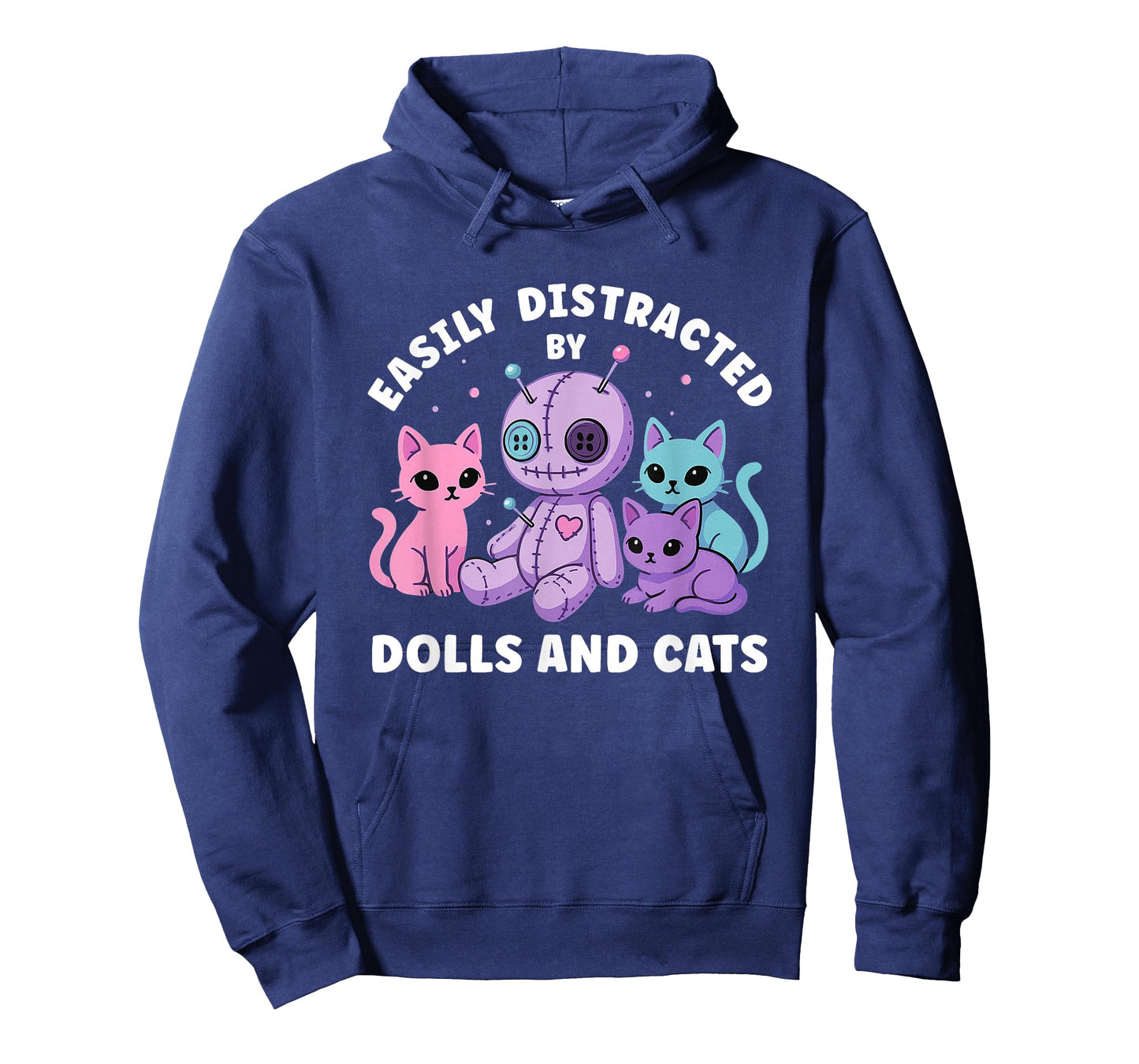 Pastel Goth Voodoo Doll and Cats Pastel Goth Women Girl Teen T-Shirt
