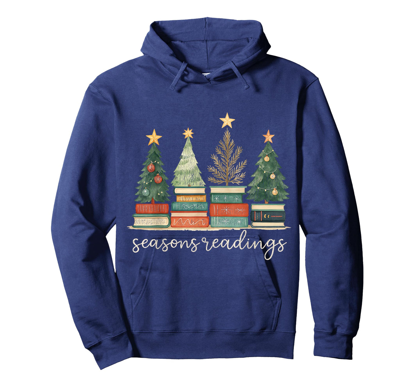 Library Festive Xmas Christmas Book Lover Seasons Readings T-Shirt